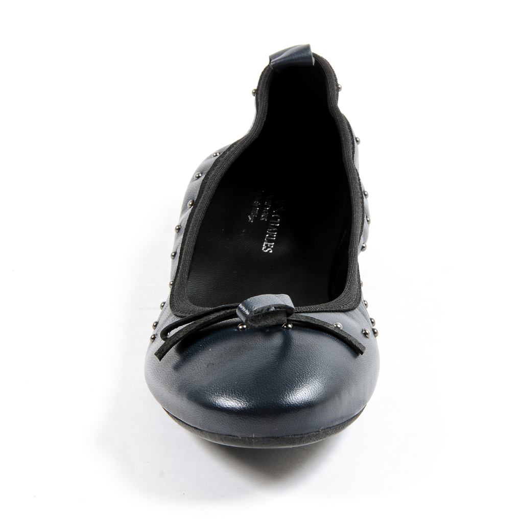 Andrew Charles Womens Soft Ballerina Dark Blue ALICIA
