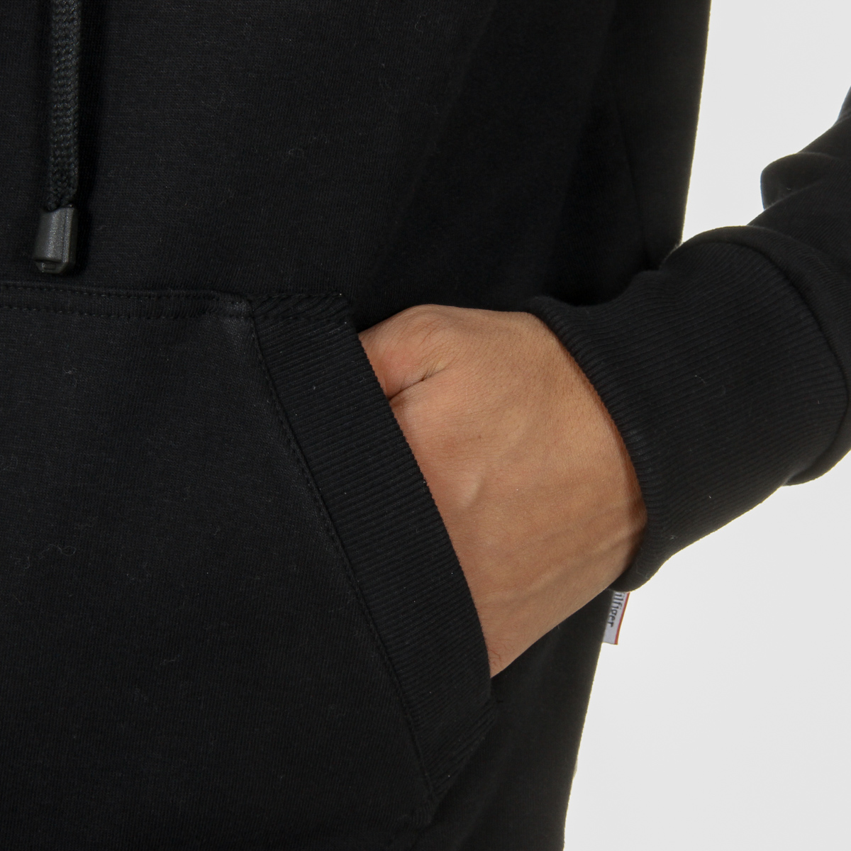 Sudadera con capucha Andrew Charles para hombre, manga larga, cuello redondo, color negro FIFI