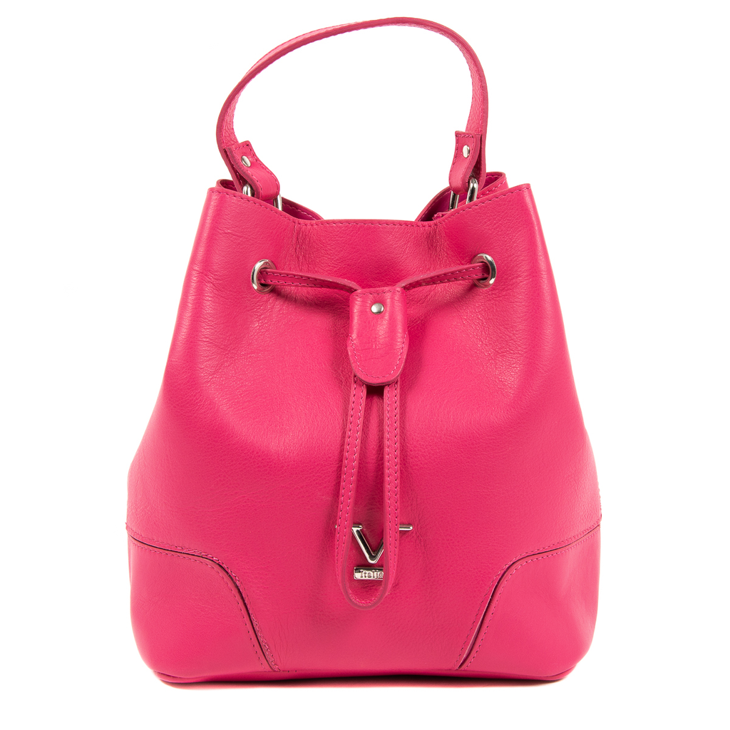 V 1969 Italia Bolso de mano para mujer Fuxia HILTON