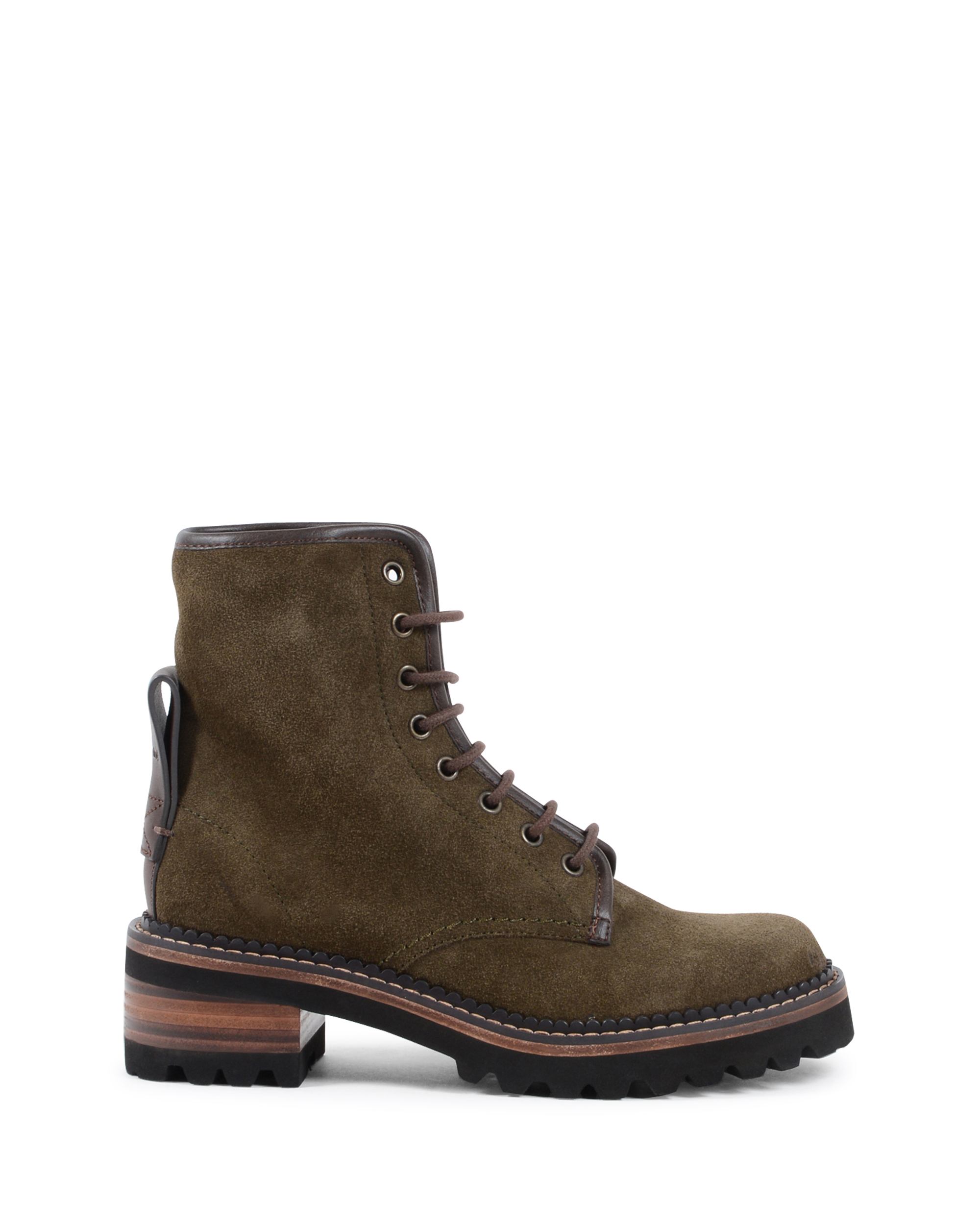 ChloÃ¨ Womens Short Boot Military Green SB31040A LODEN