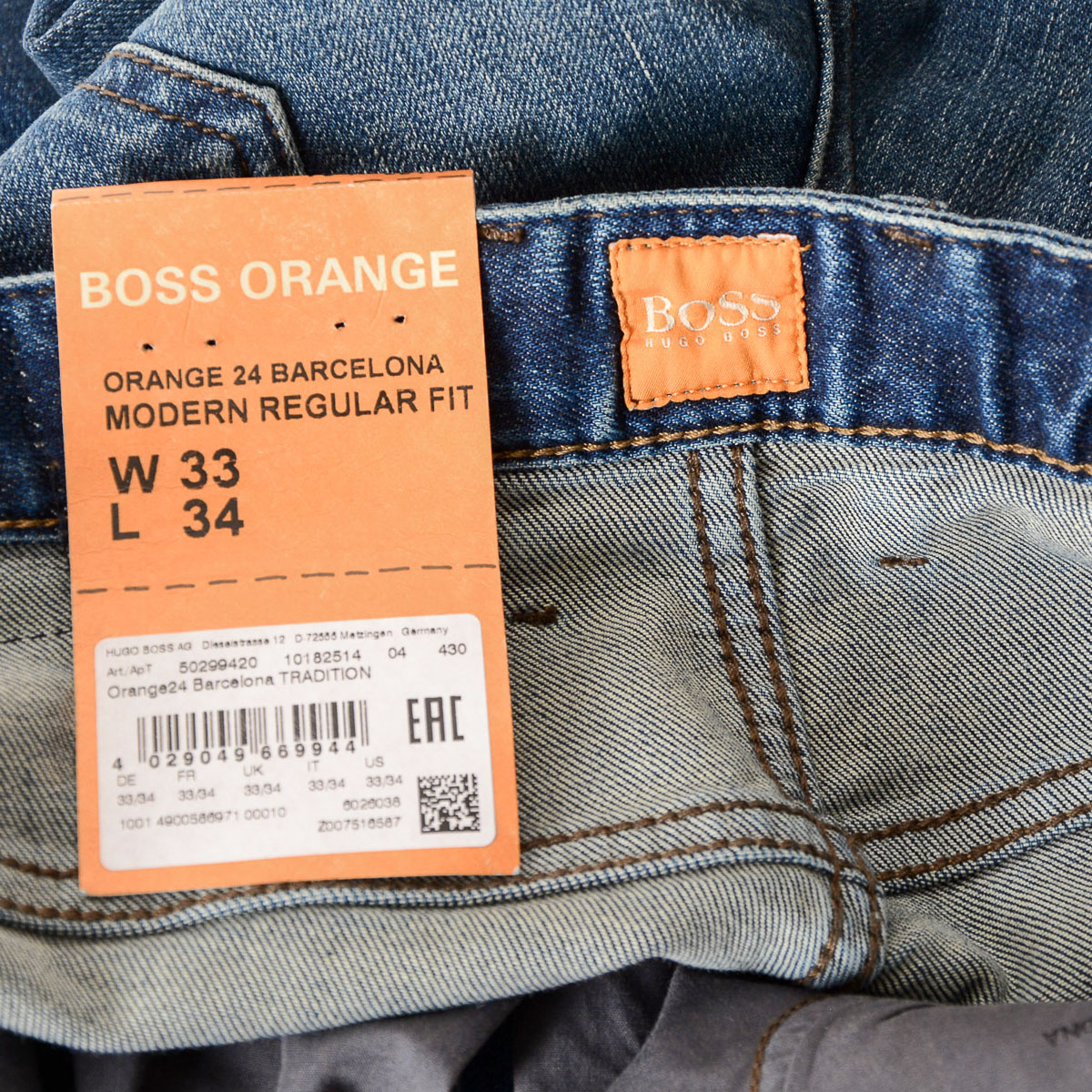 Vaqueros Hugo Boss para hombre Azul BARCELONA