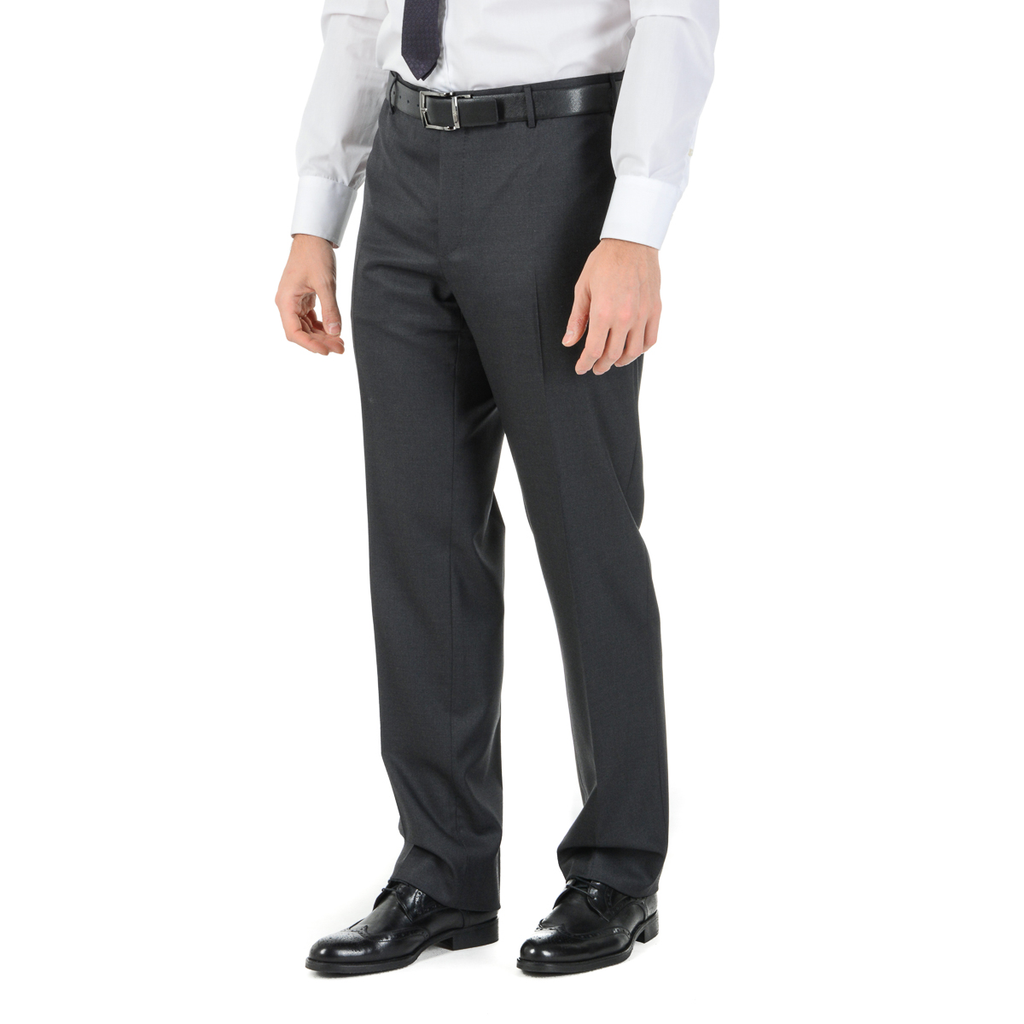 Corneliani Mens Suit Long Sleeves Dark Grey Super 160's