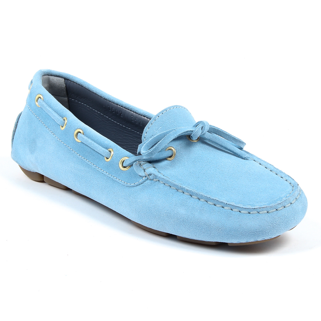 Mocasín V 1969 Italia para mujer azul claro PISA