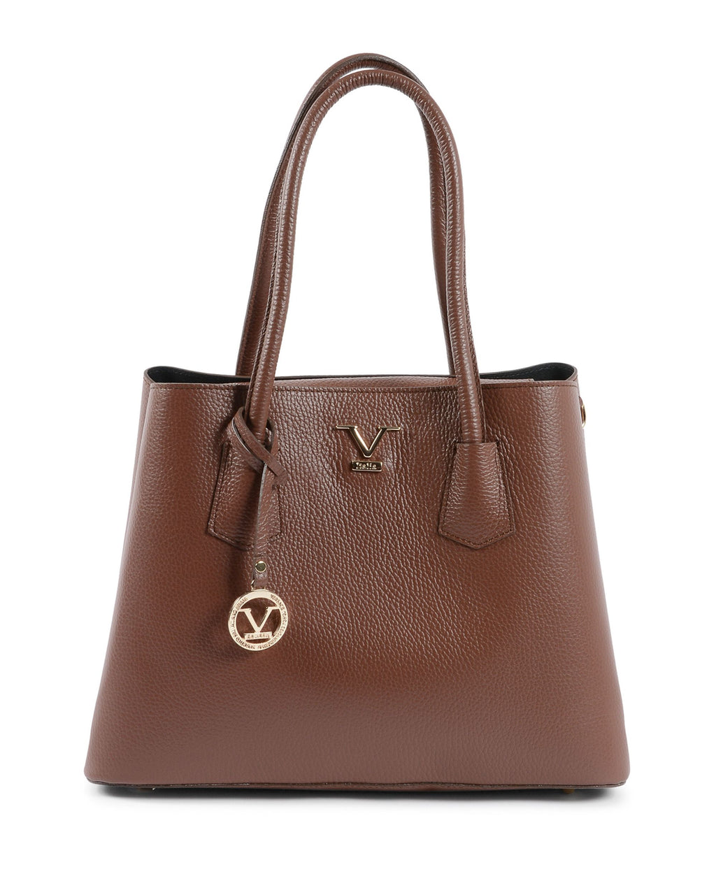 V Italia Womens Handbag Dark Brown 10510 V2 DOLLARO BRUCIATO