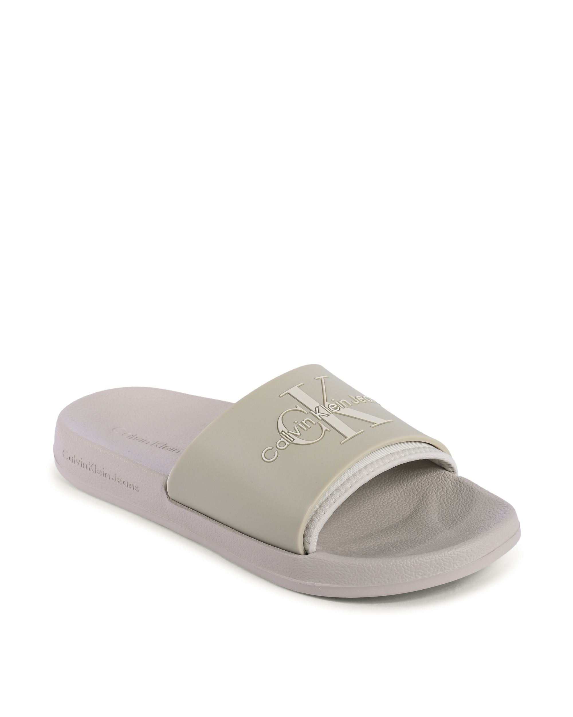 Chanclas Calvin Klein para mujer, color beige, YW0YW005850F4