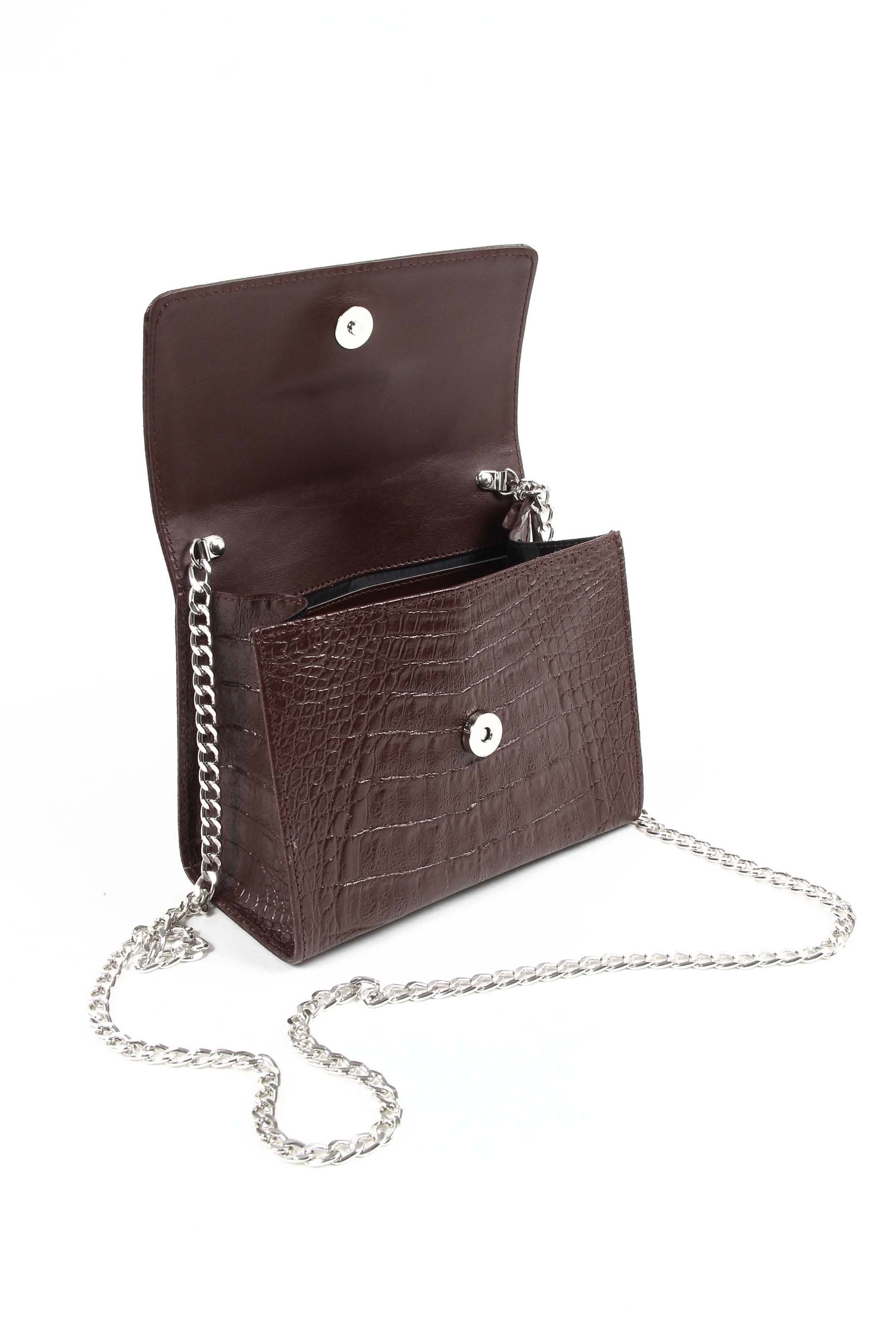 Bolso de mano para mujer V 1969 Italia ARC04 PELAGIA COCCO BORDEAUX