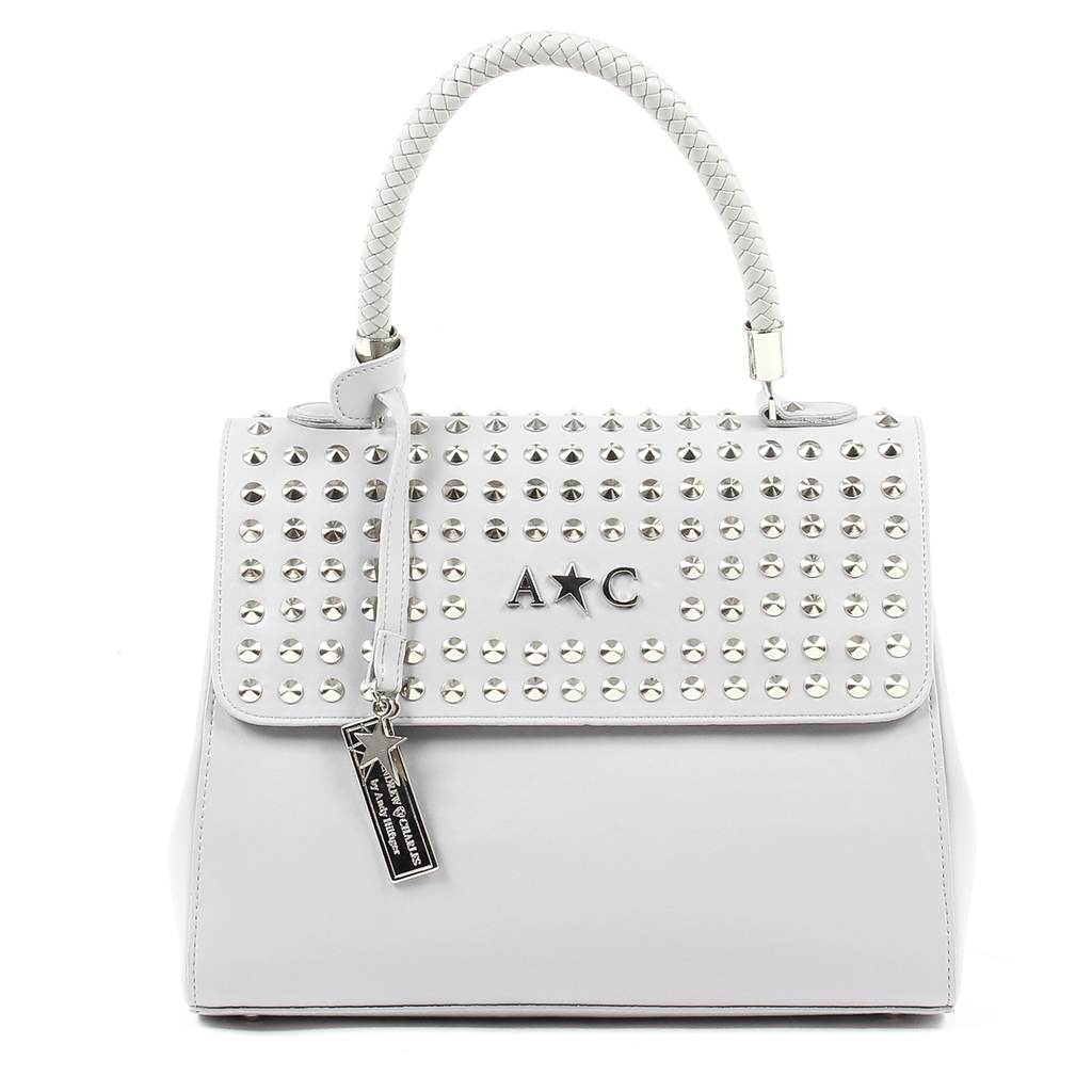 Bolso de mano Andrew Charles para mujer, gris claro, BROOKLYN
