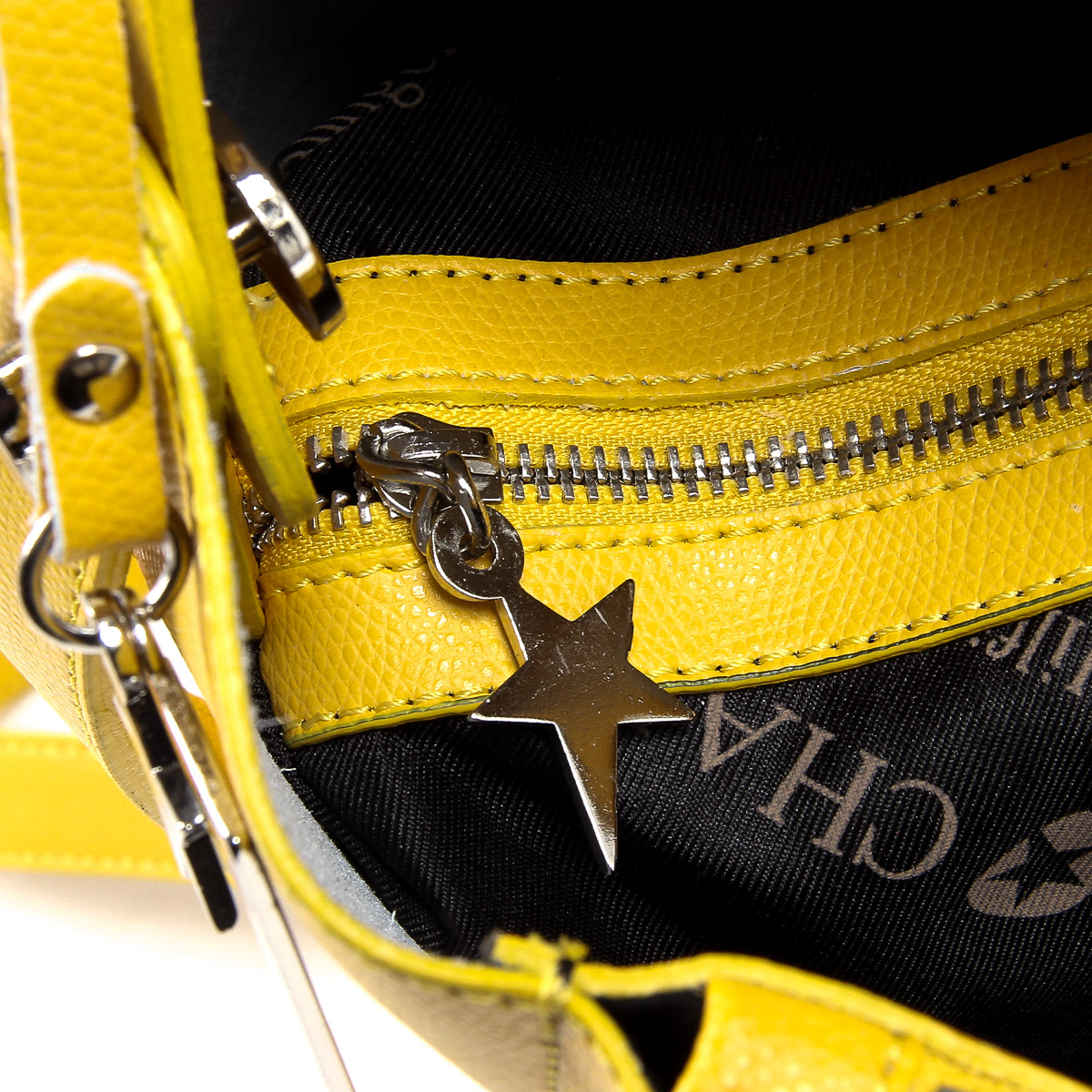 Andrew Charles Womens Handbag Yellow KYLA