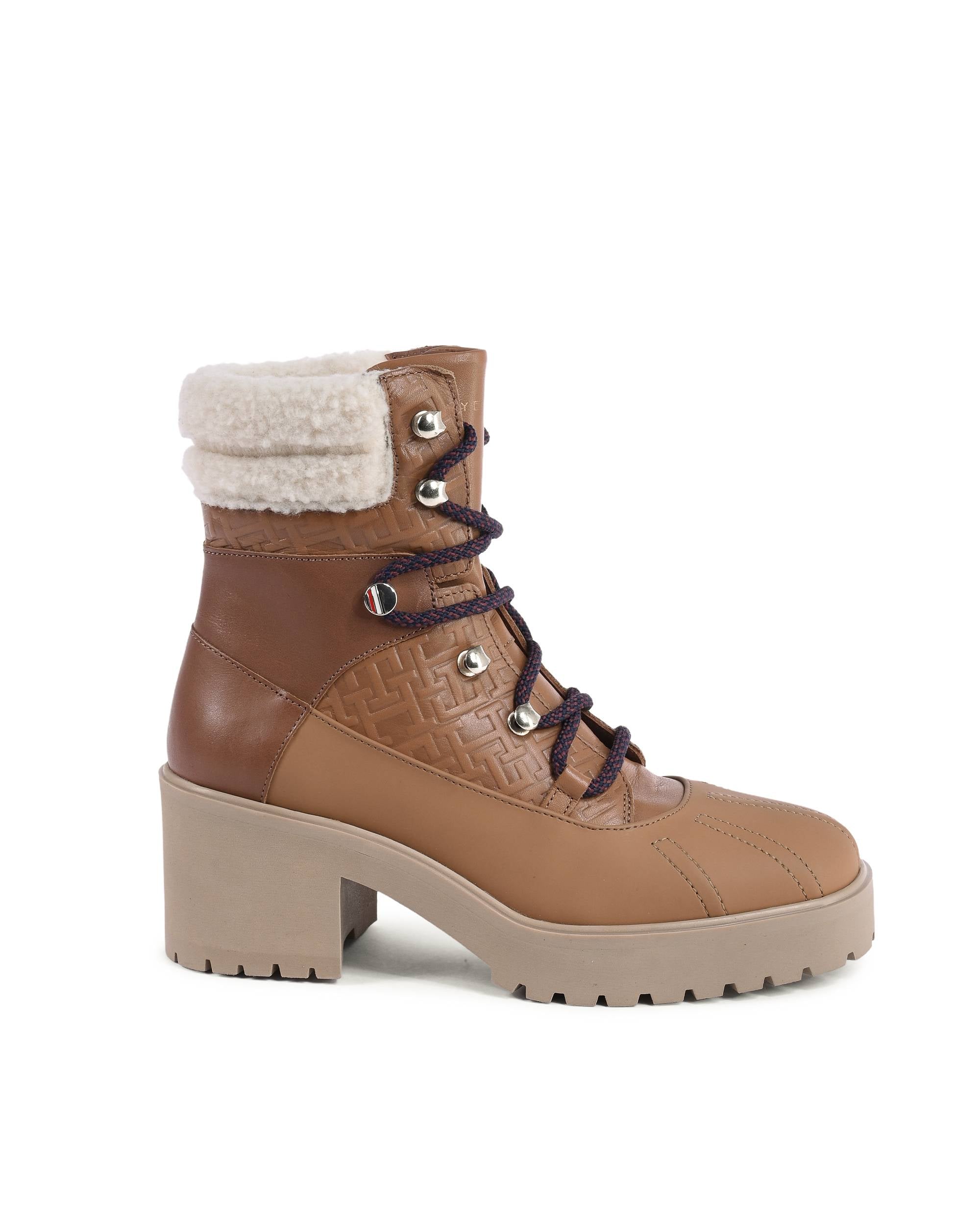 Botas Tommy Hilfiger para mujer MARRÓN FW0FW06790GTU