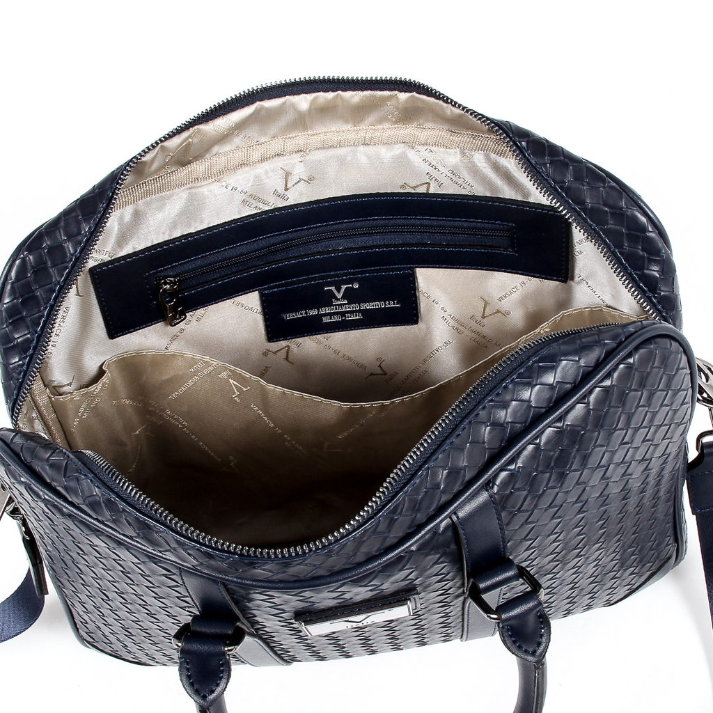 Bolso de mano para hombre V 1969 Italia azul EVAN
