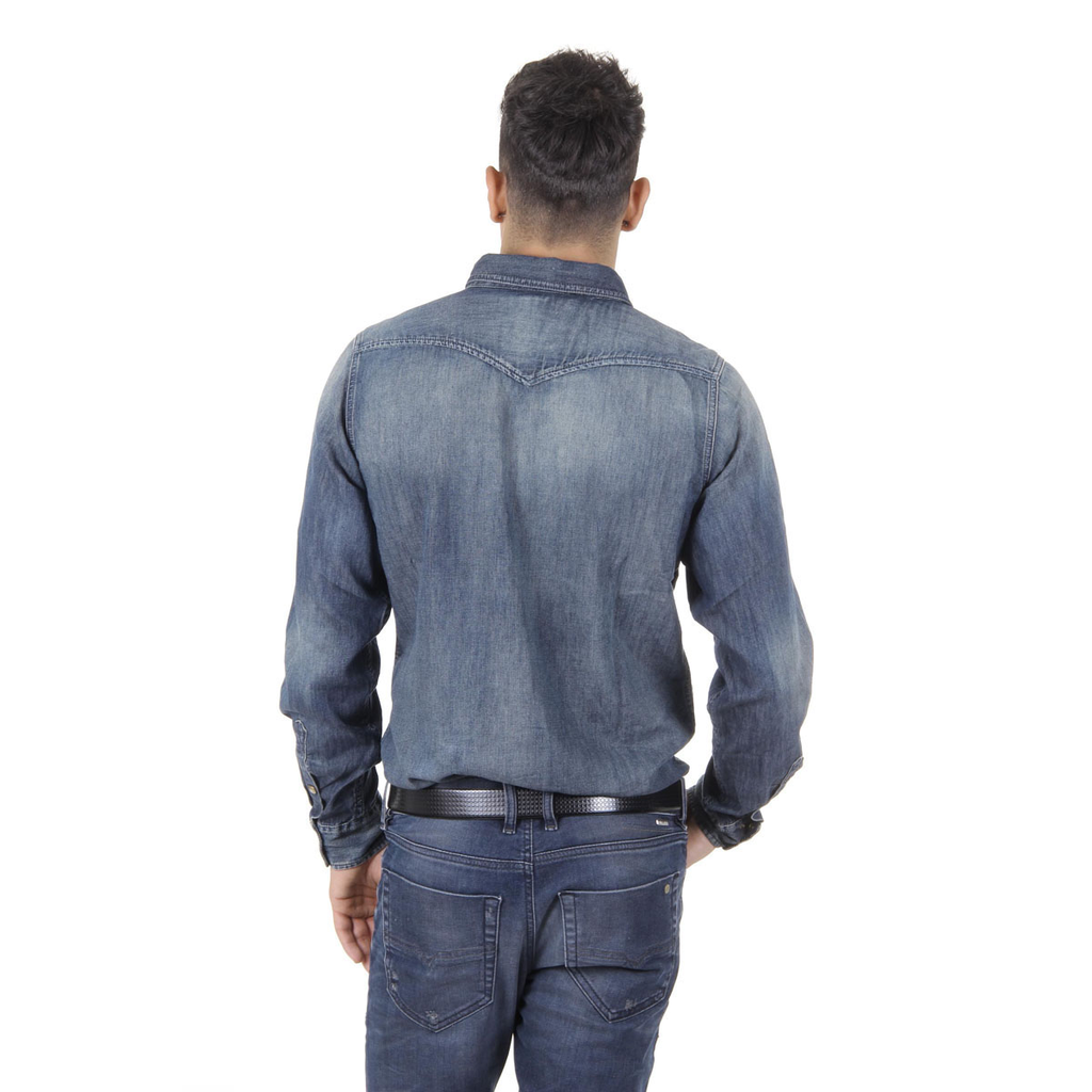 Diesel Mens Shirt Long Sleeves 00SD24 0666D 01 NEW-SONORA