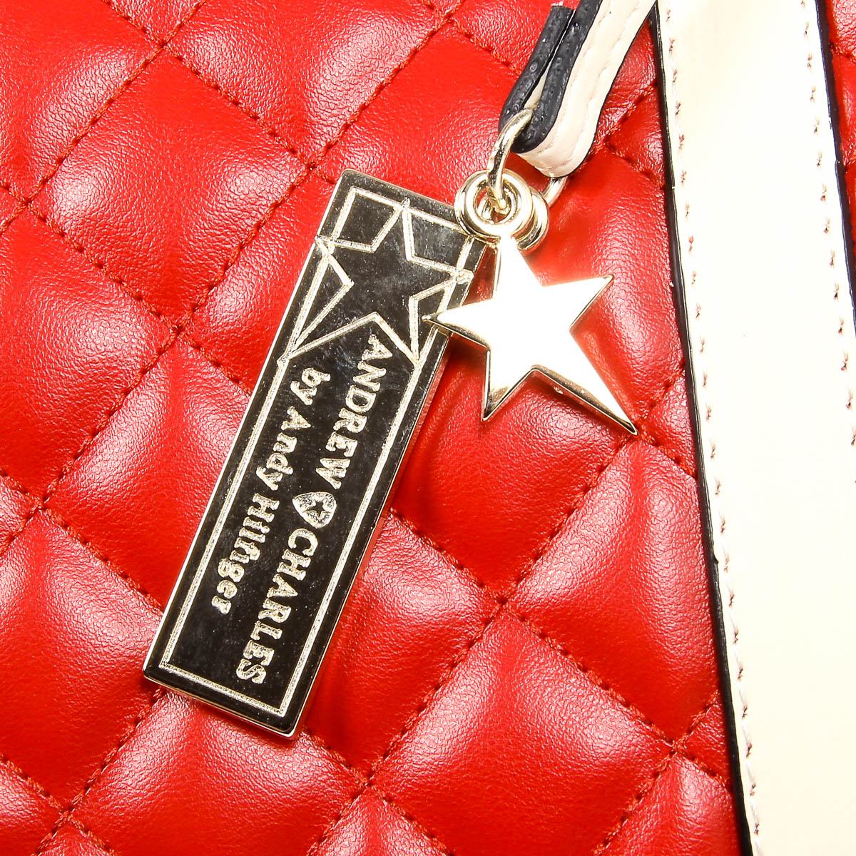 Andrew Charles Womens Handbag Red ABBIE