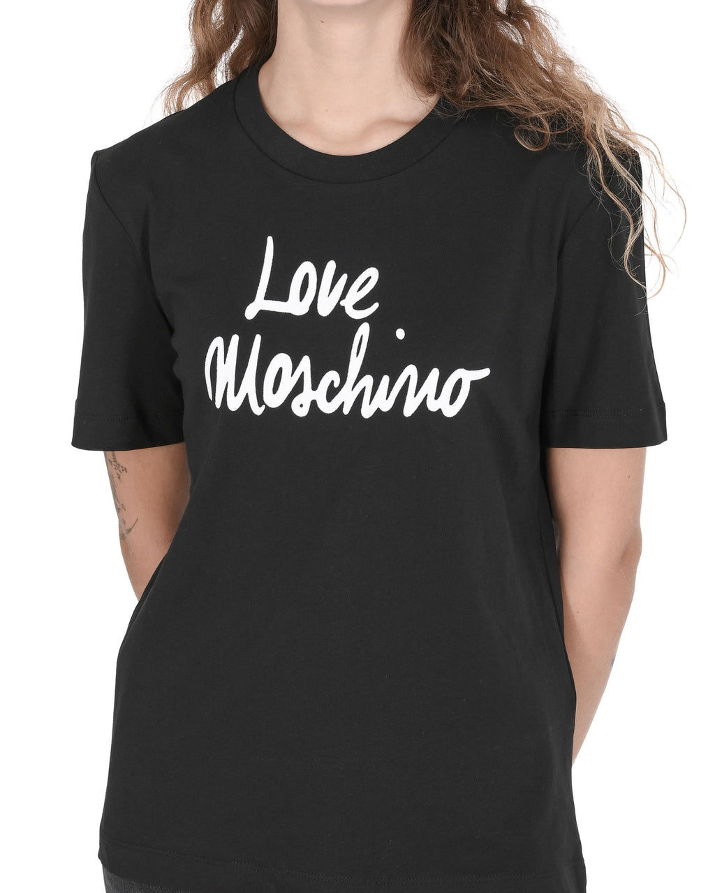 Camiseta Love Moschino para mujer W 4 H06 18 M 3876 C74 NEGRO