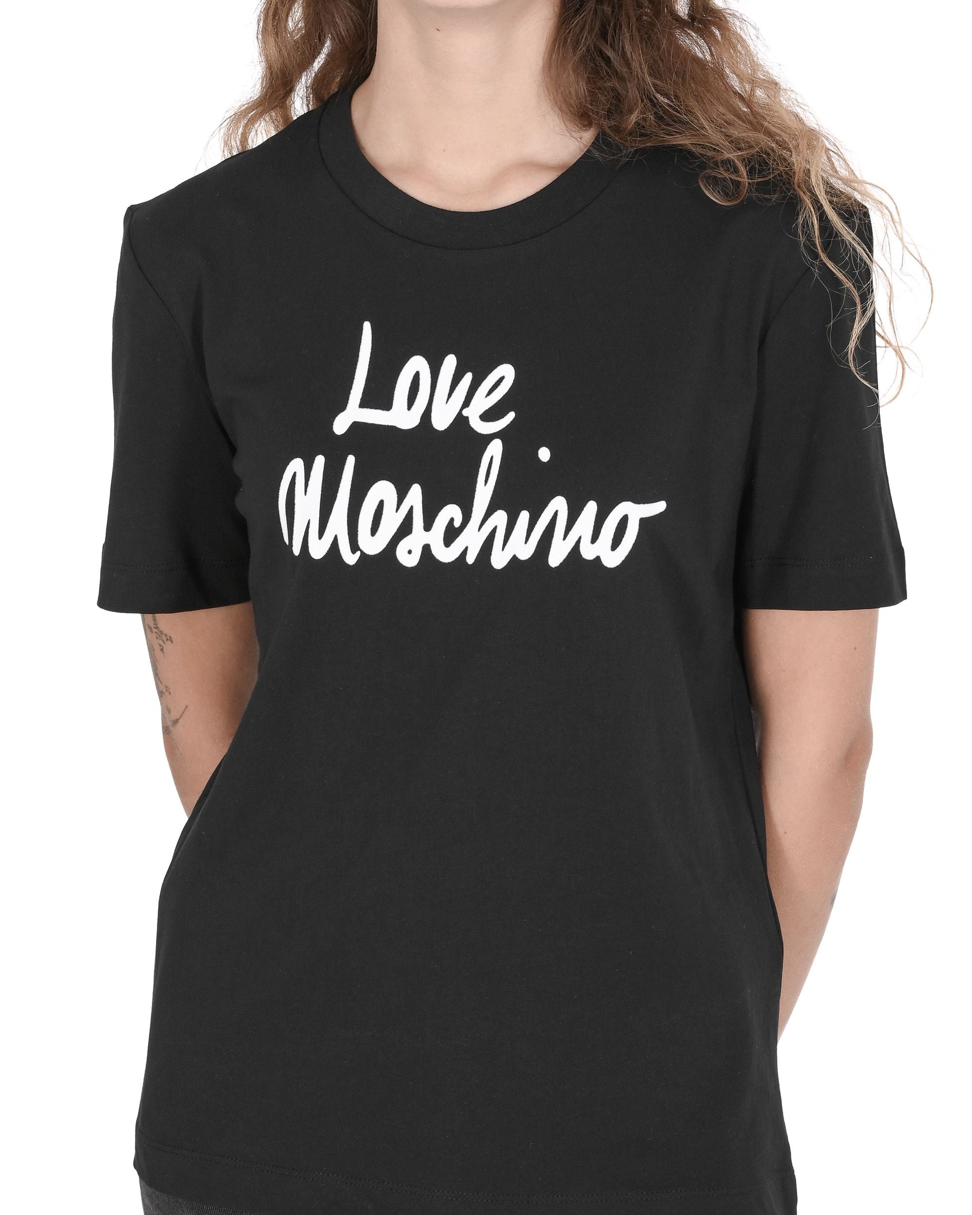 Camiseta Love Moschino para mujer W 4 H06 18 M 3876 C74 NEGRO