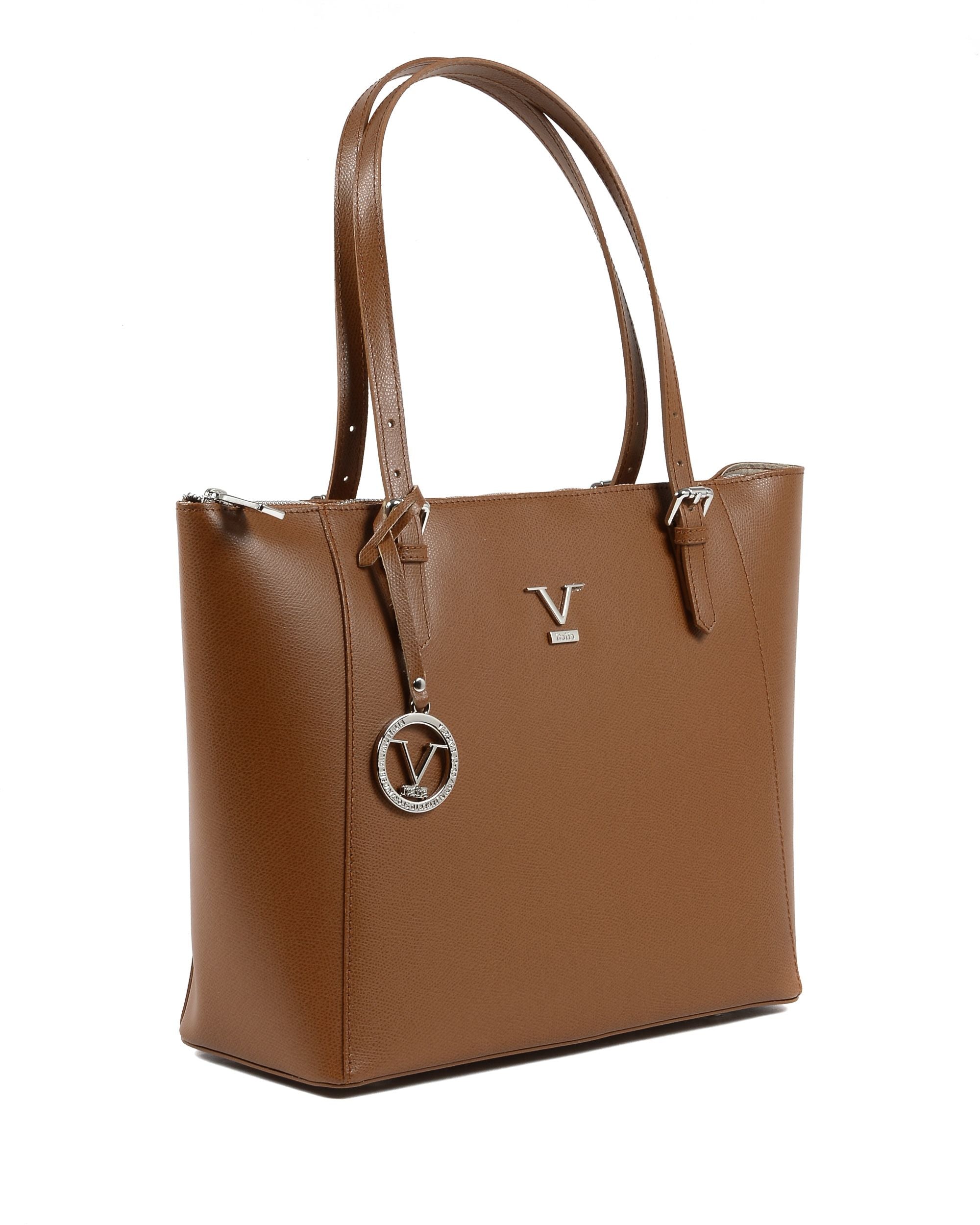 Bolso De Hombro Mujer V Italia Bronceado V09 PALMELLATO CUOIO