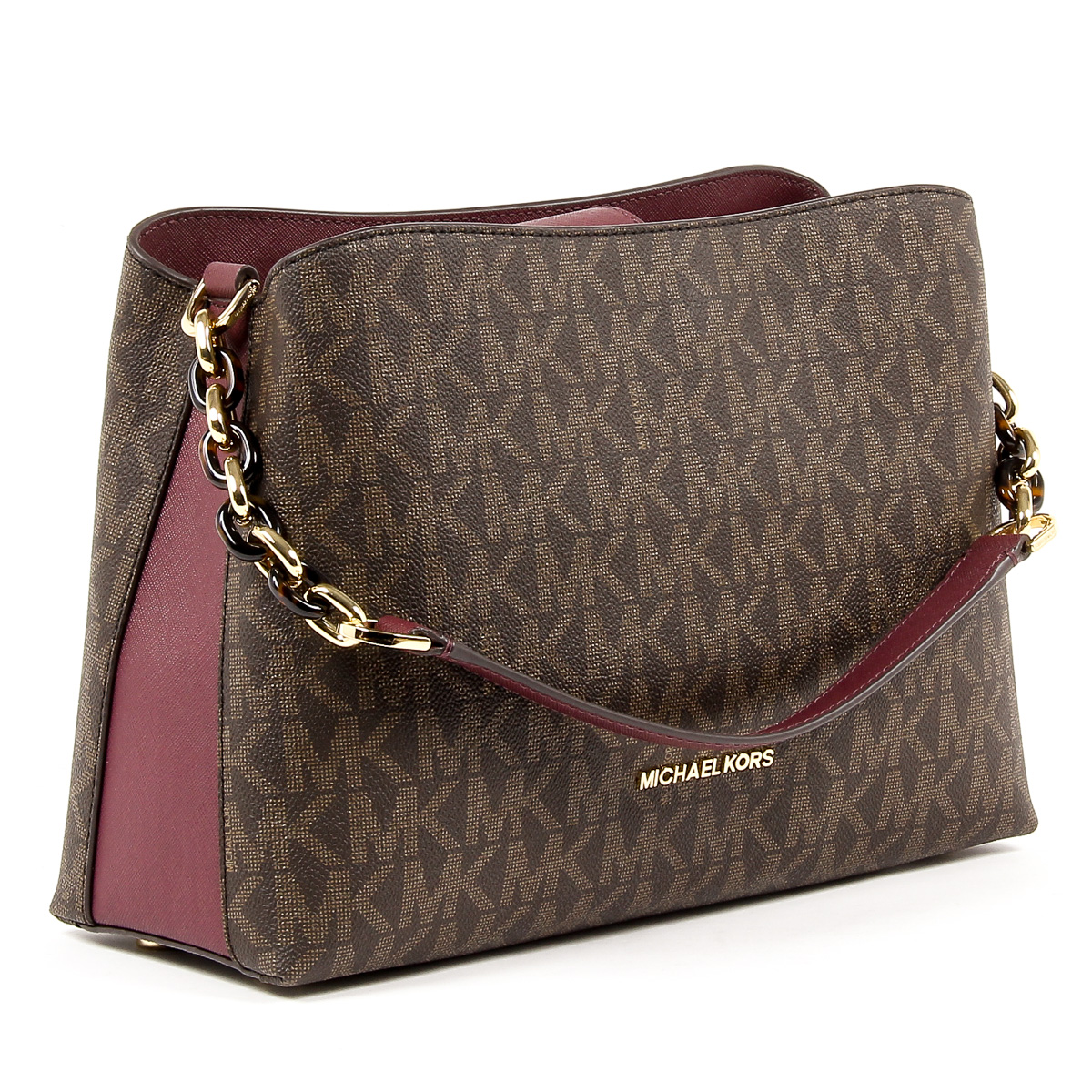 Michael Kors Womens Handbag PORTIA 35F7GPAS3B BRN PLUM