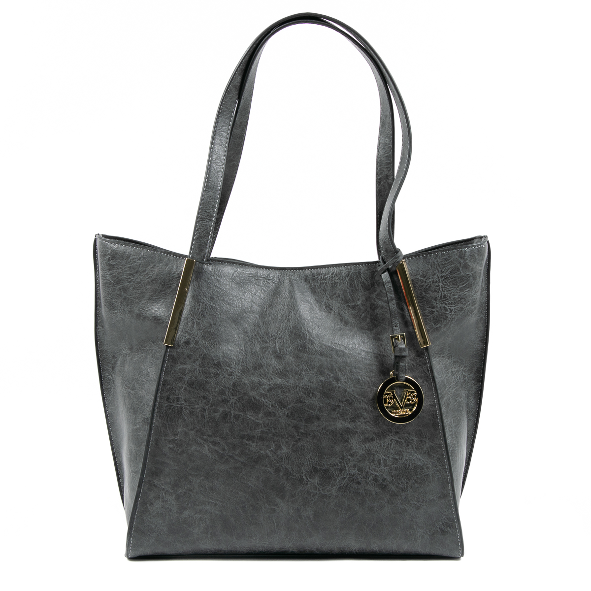 Bolso de mano para mujer V 1969 Italia gris oscuro REBECCA