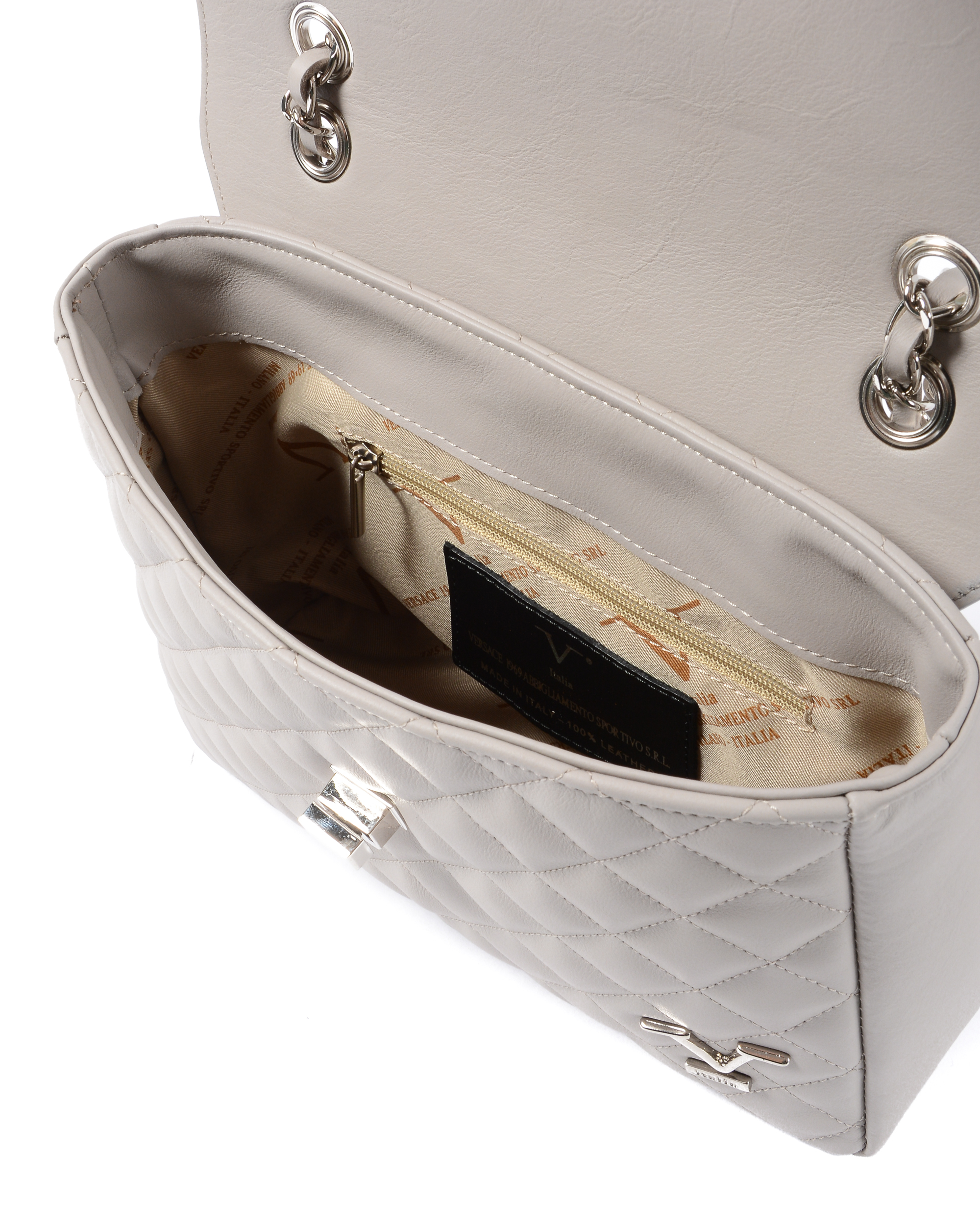 Bolso de mano para mujer V 1969 Italia gris BEATRICE