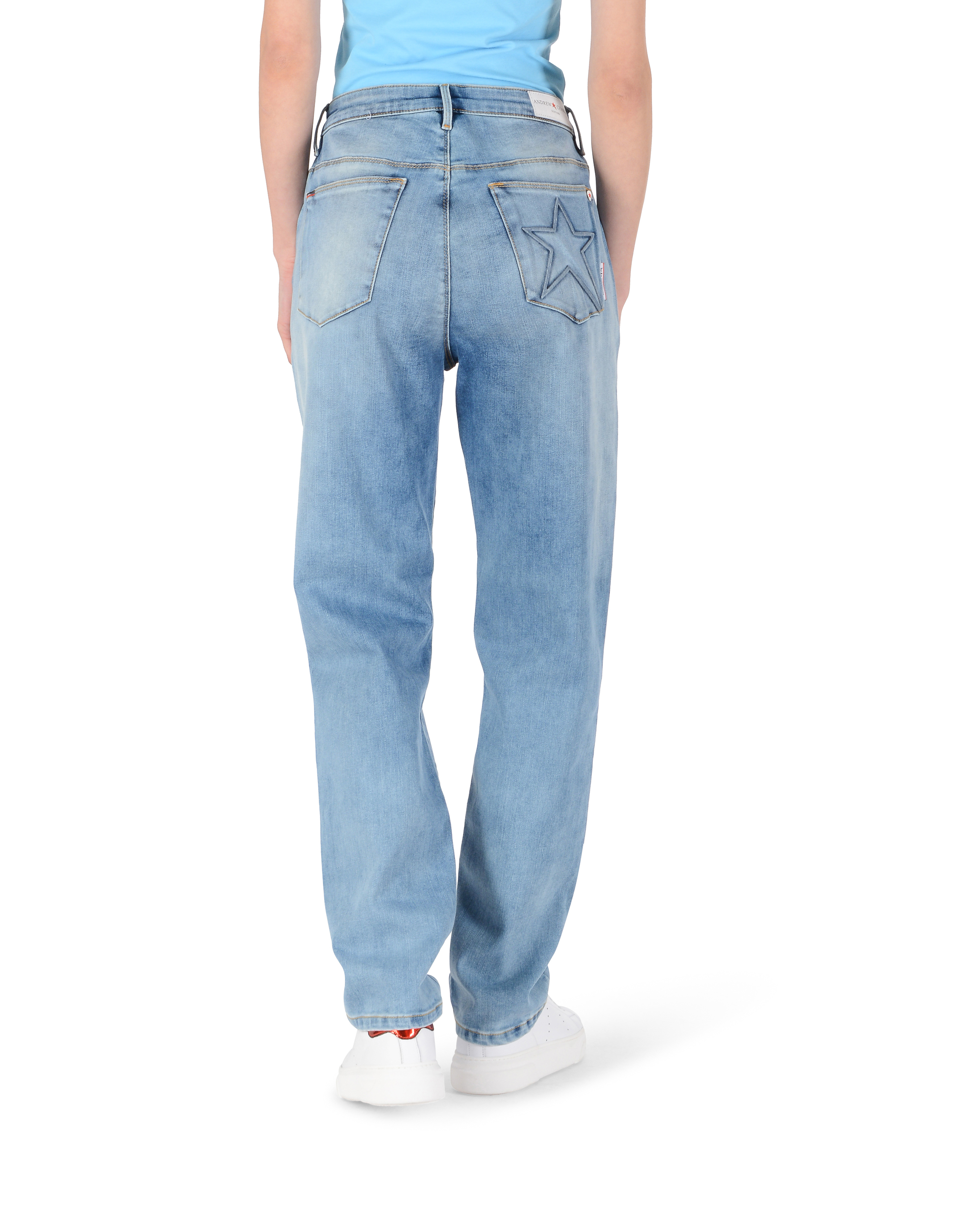 Vaqueros Andrew Charles para mujer, corte ajustado, AN84 DIECIOCHO