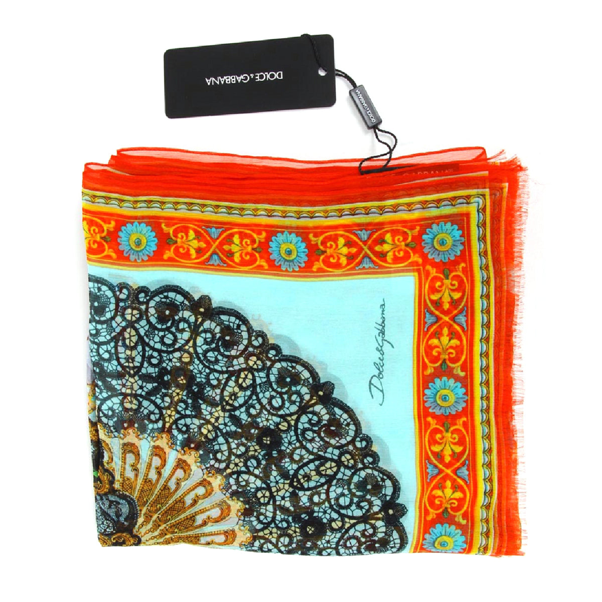 Pañuelo de seda para mujer Dolce & Gabbana FS094A GD540 X0802