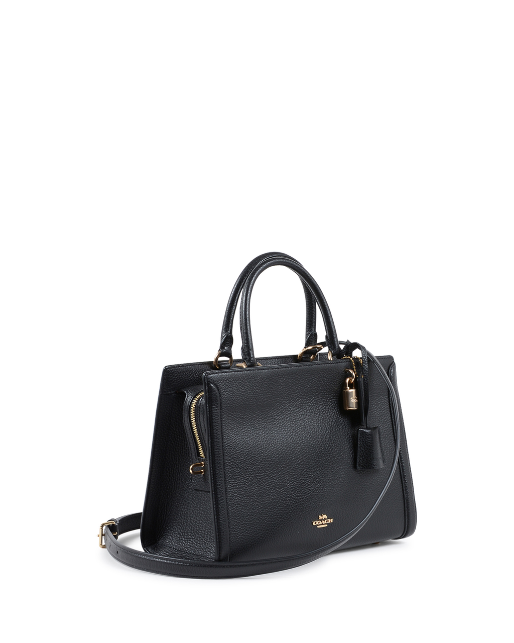 Bolso de mano Coach para mujer, color negro, F88037 NEGRO