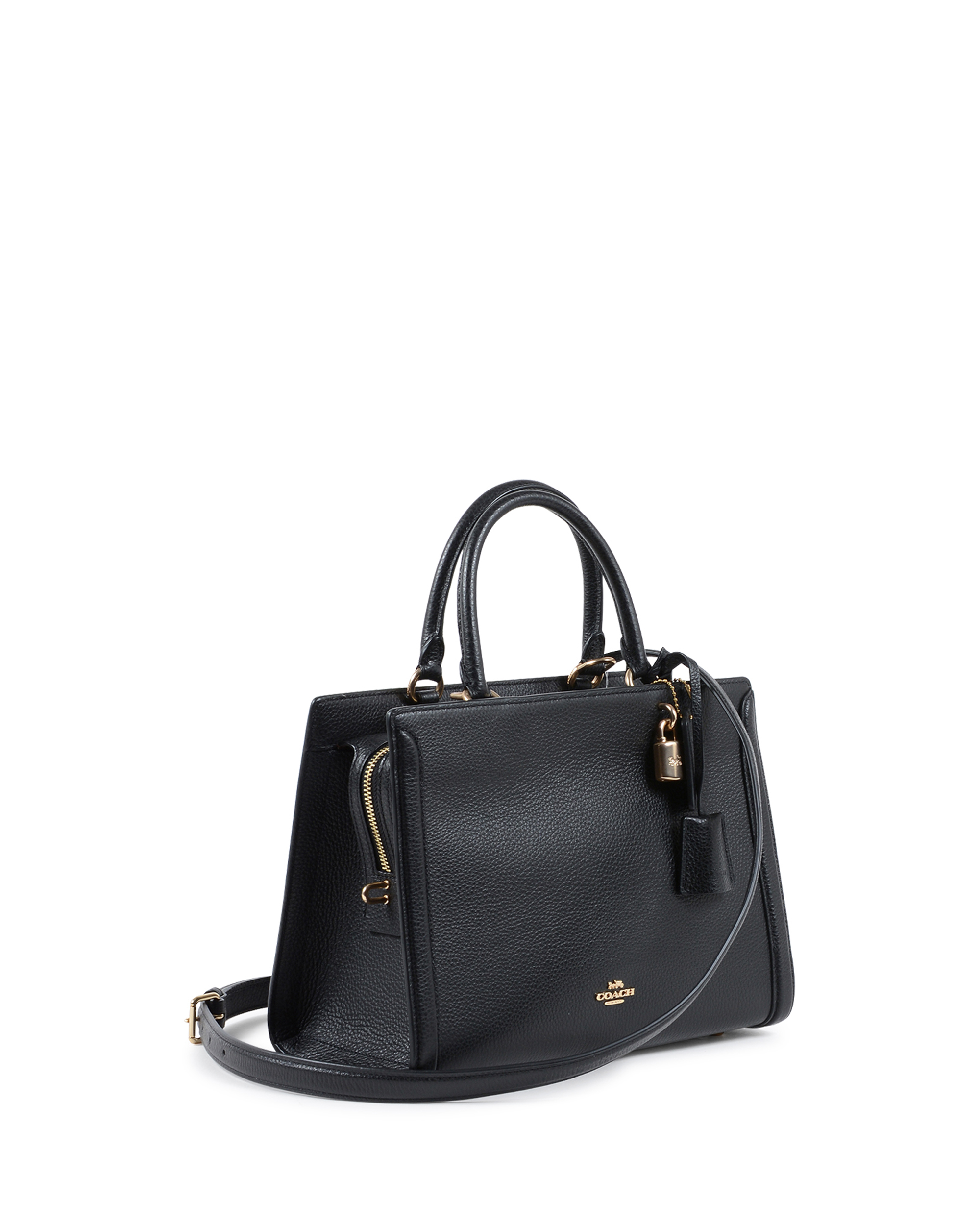 Bolso de mano Coach para mujer, color negro, F88037 NEGRO