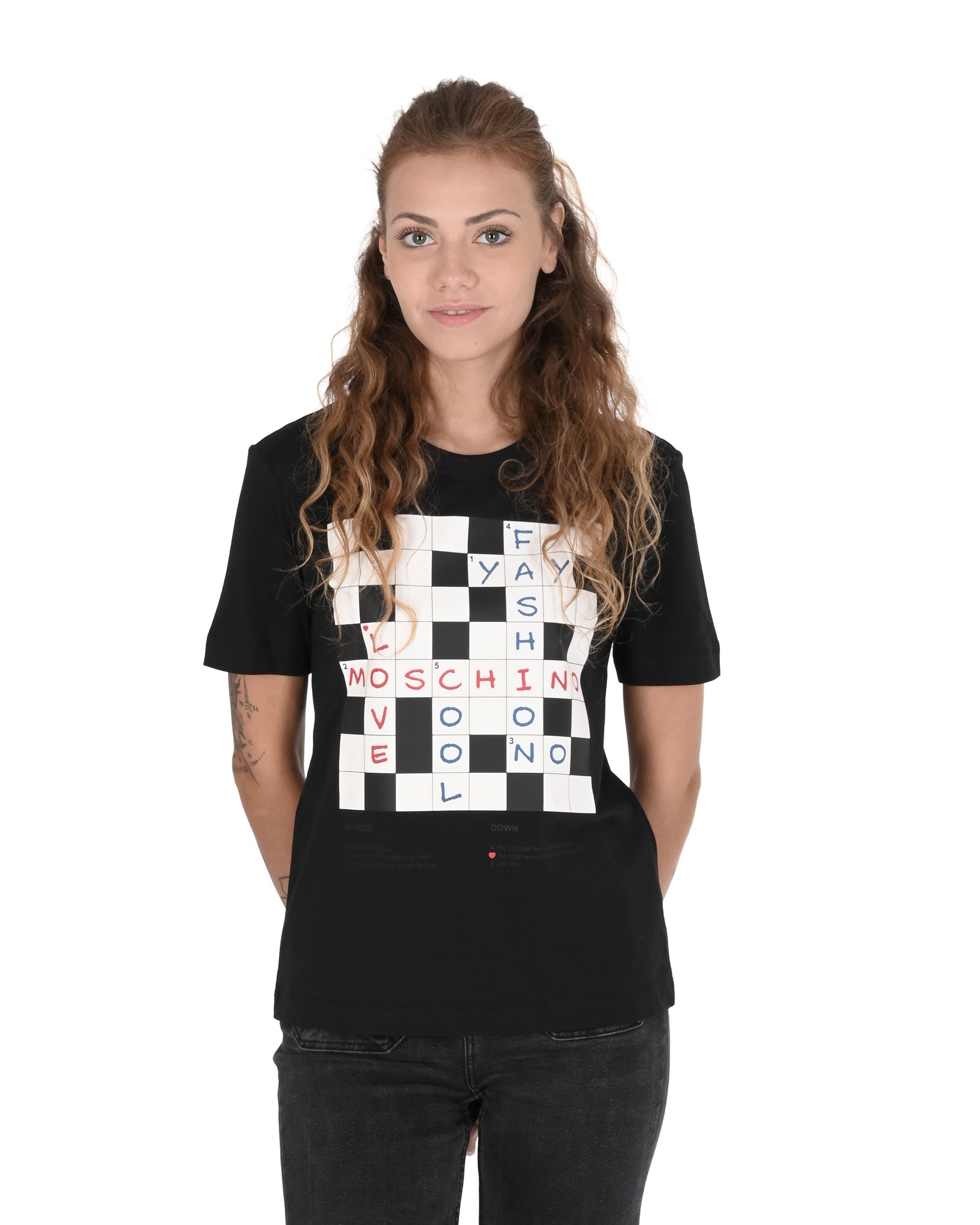Camiseta de mujer Love Moschino W 4 H06 17 M 3876 C74 NEGRO