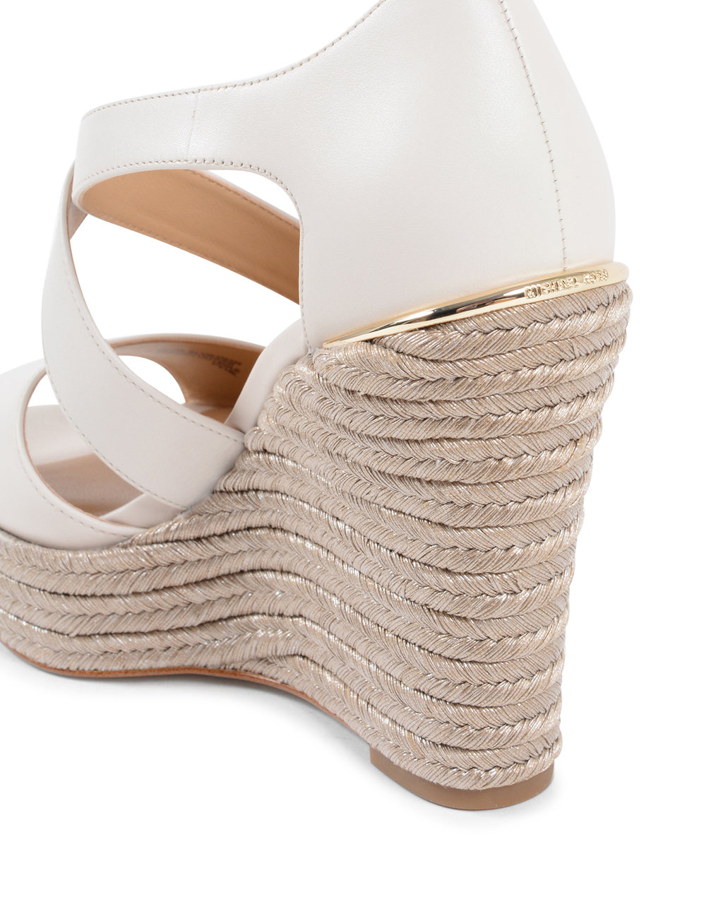 Sandalia de cuña para mujer Michael Kors color crema ABBOTT