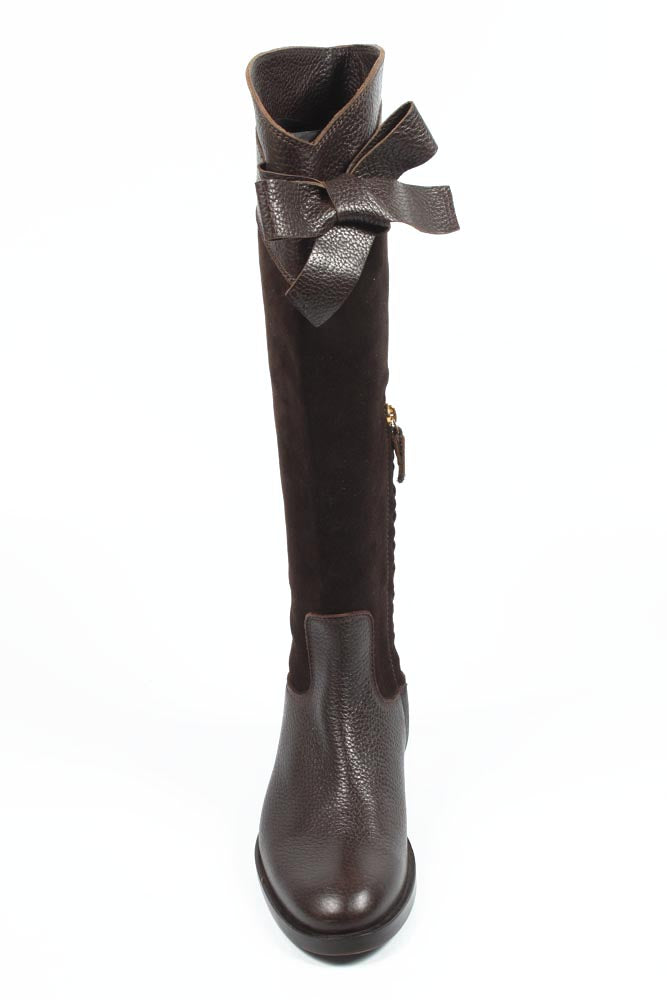Bota alta para mujer Sebastian Milano 2937 FOCUS+VELOUR MORO