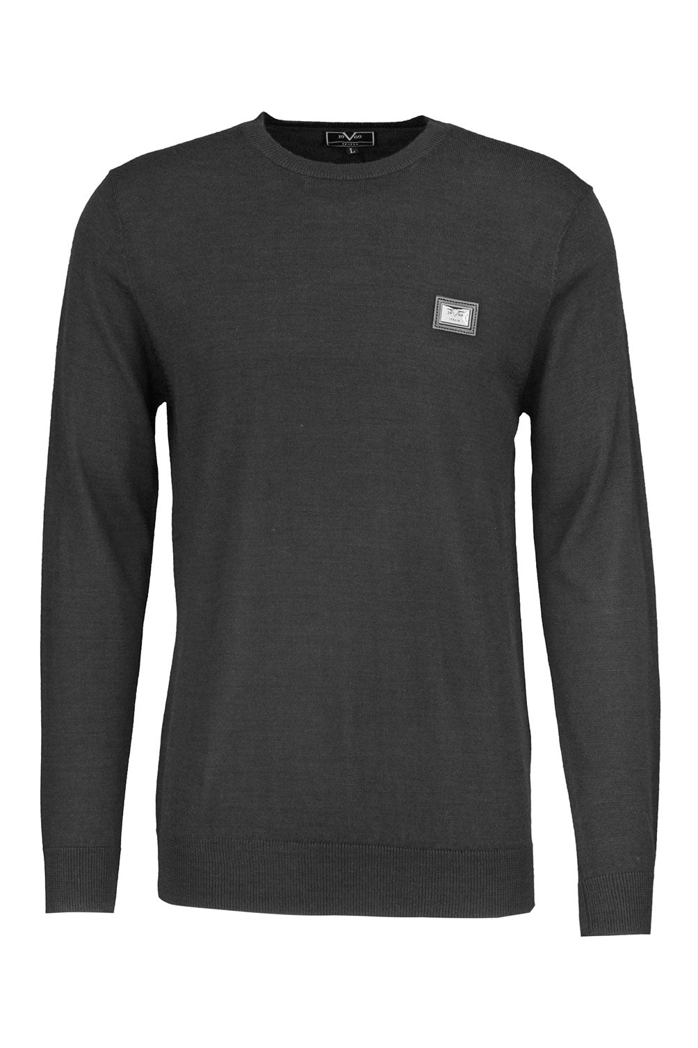 Suéter italiano para hombre 19V69, color negro, MATTHIAS BLACK