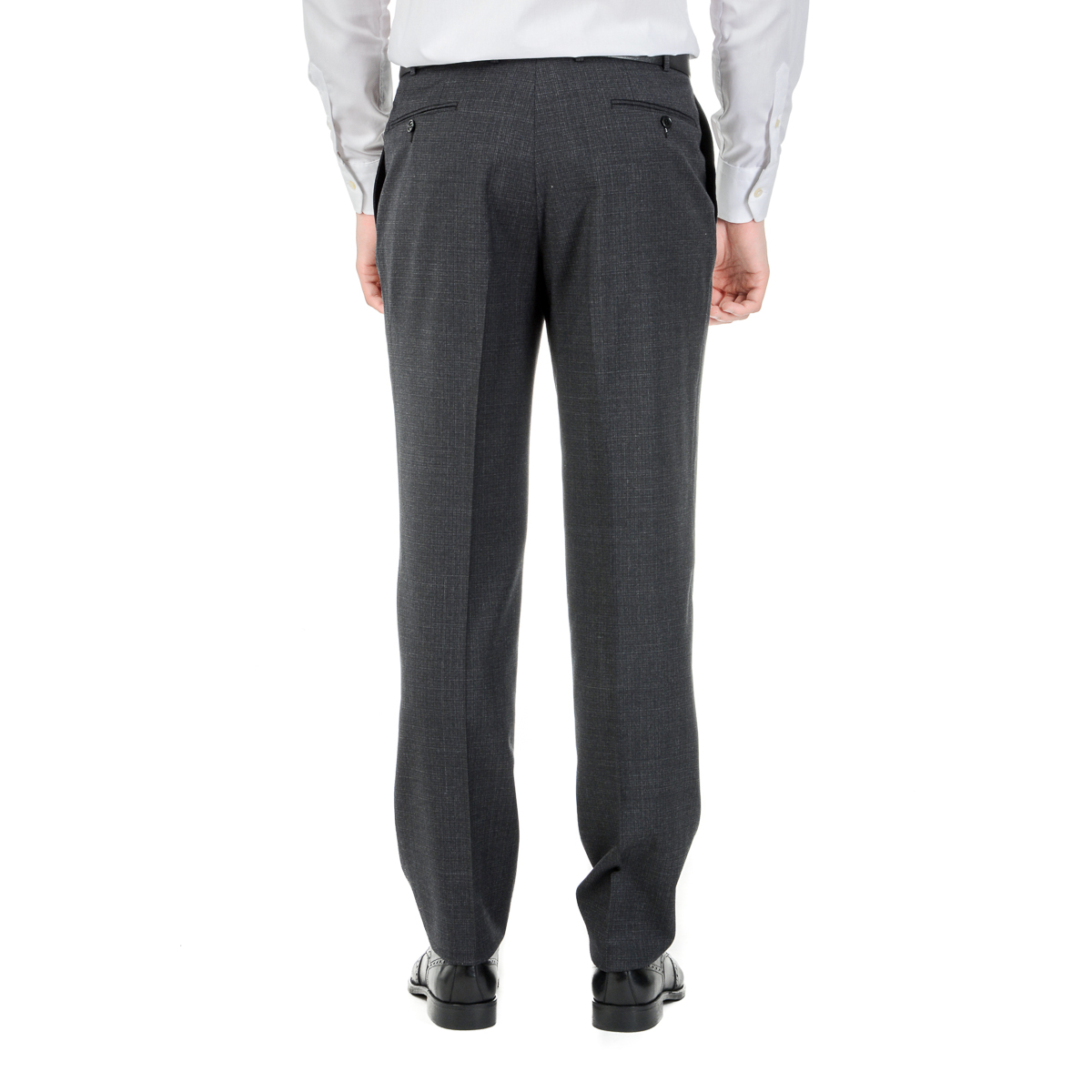 Canali Mens Suit Long Sleeves Dark Grey