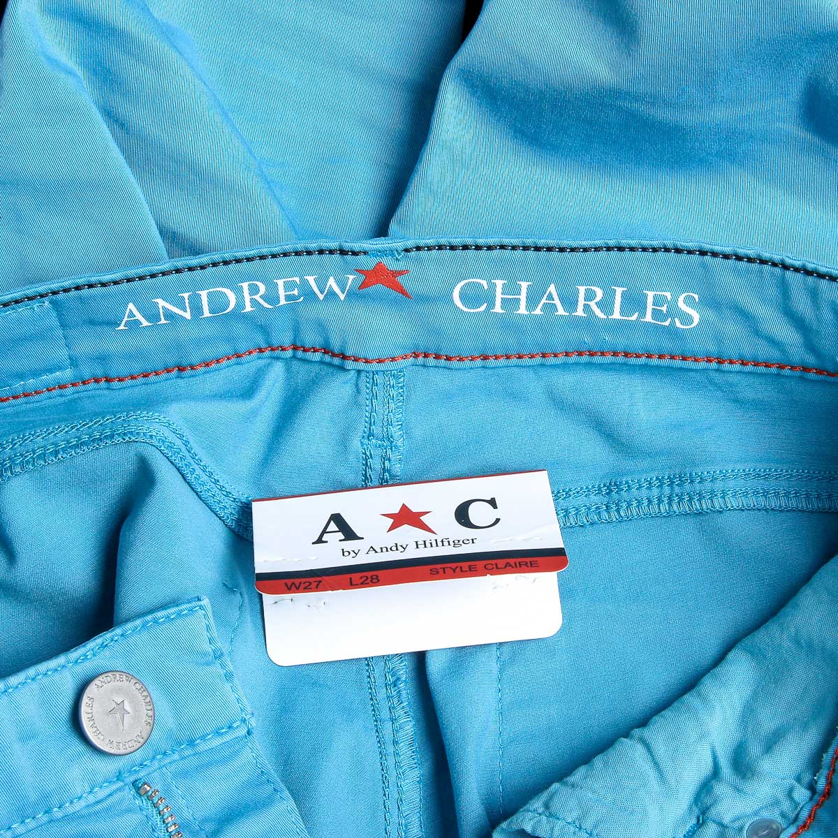 Pantalones Andrew Charles para mujer azul claro CLAIRE