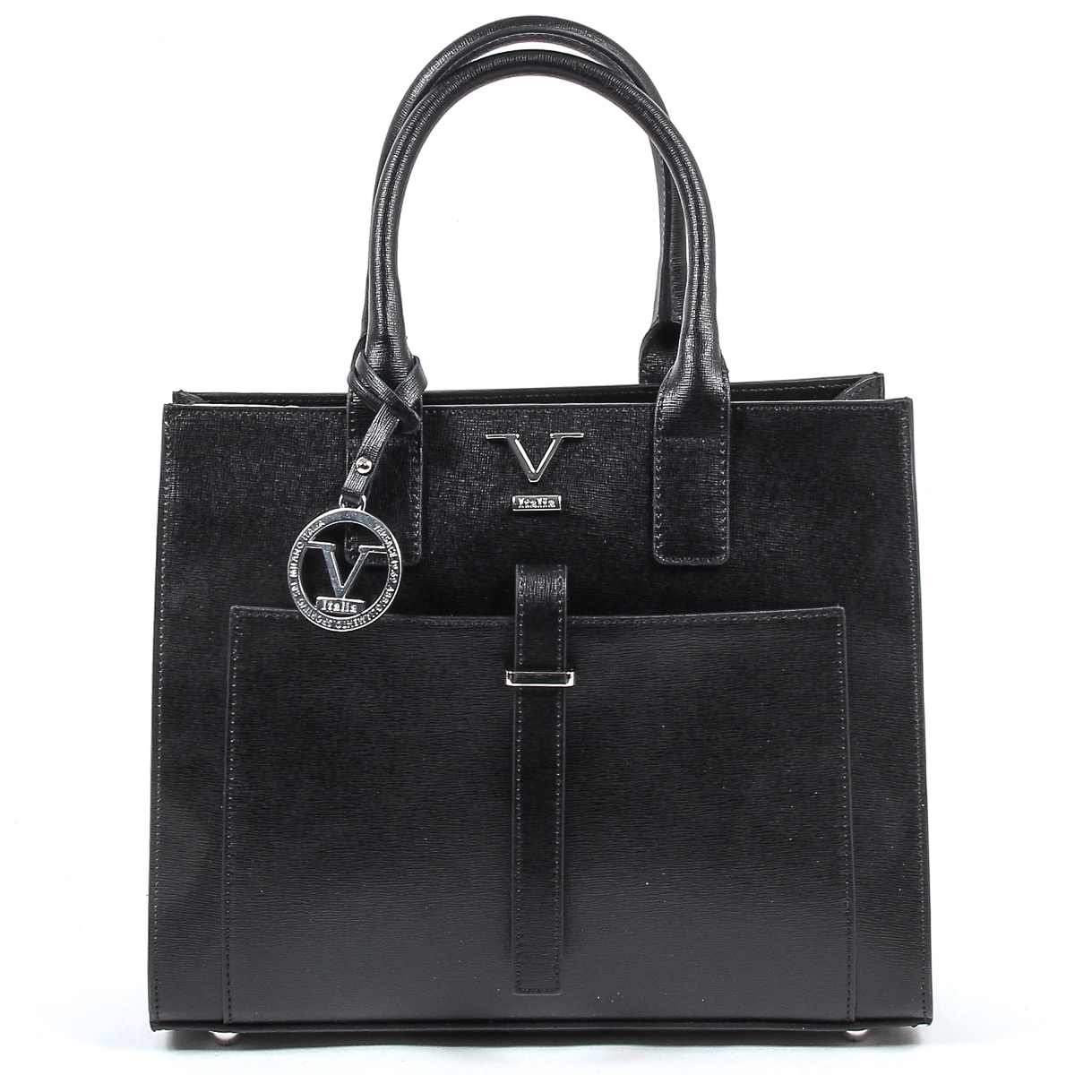 Bolso de mano para mujer V 1969 Italia V006-S SAFFIANO NERO