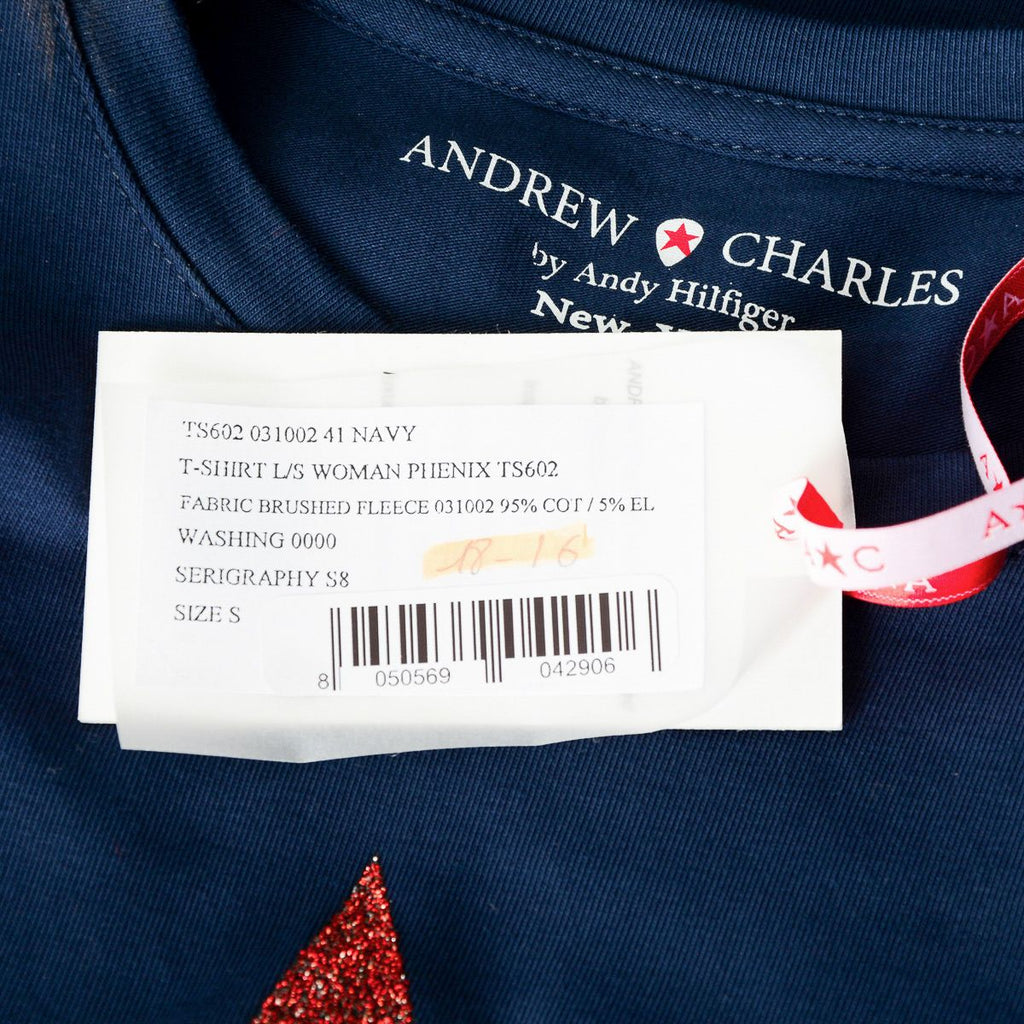 Camiseta de manga larga para mujer Andrew Charles By Andy Hilfiger TS602 031002 PHENIX NAVY S8