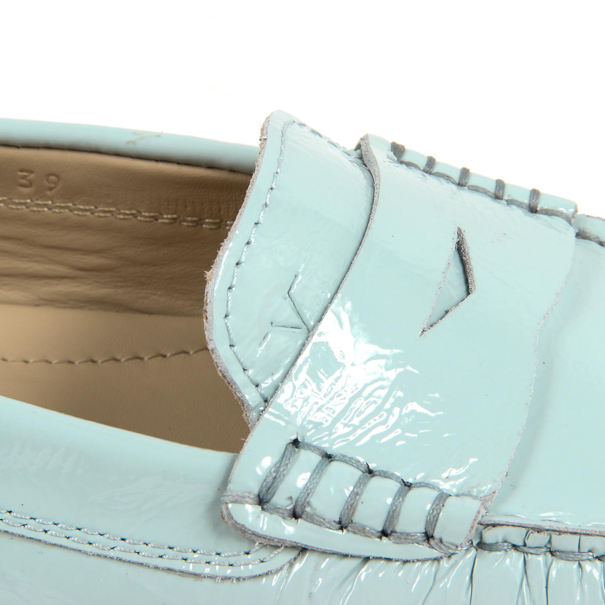 V 1969 Italia Womens Loafer Light Blue AMALFI