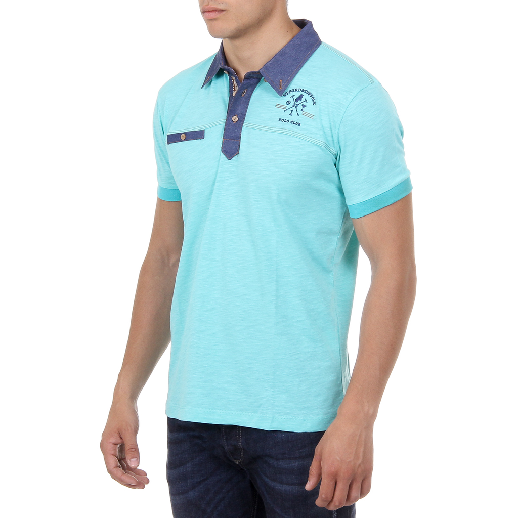 Polo Ufford & Suffolk Polo Club para hombre, manga corta, US007B MINT