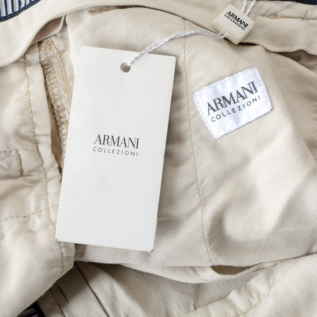Armani Collezioni Mens Pants Beige