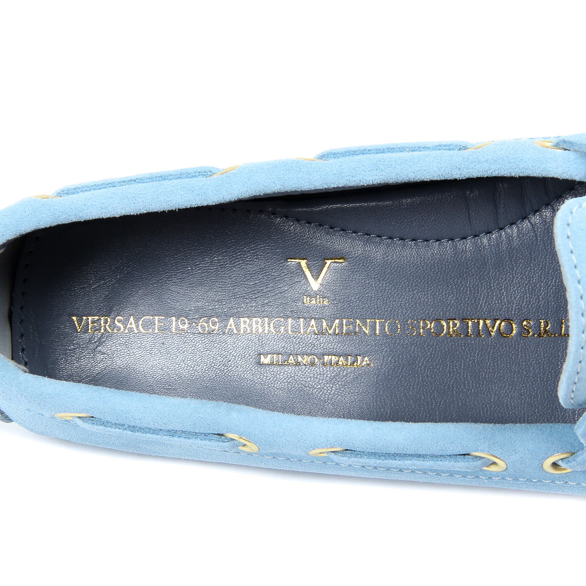 Mocasín V 1969 Italia para mujer azul claro PISA