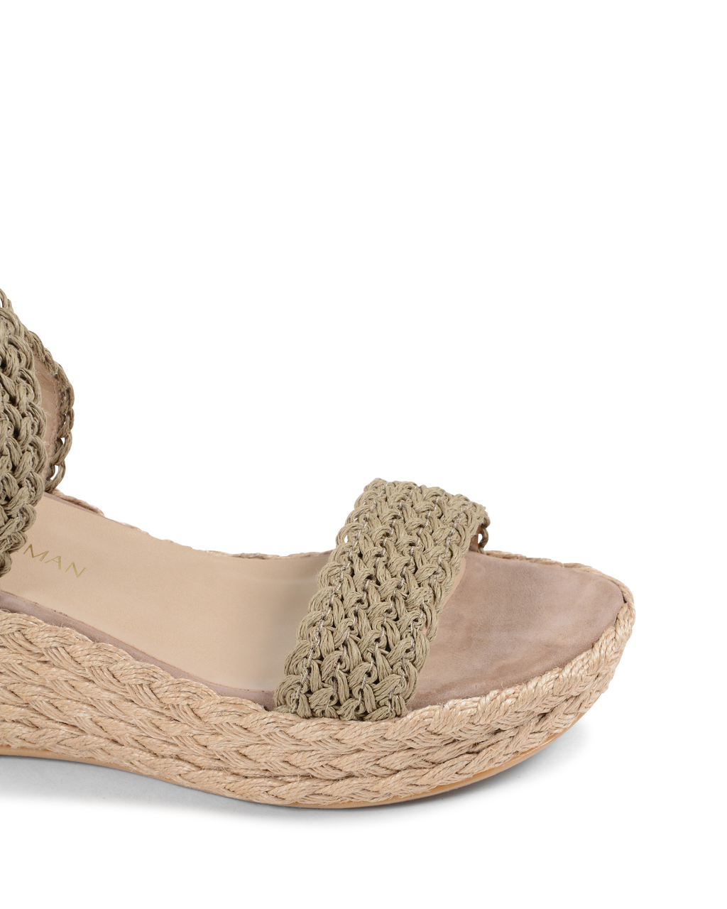 Stuart Weitzman Sandalia de cuña para mujer Verde ALEXLO