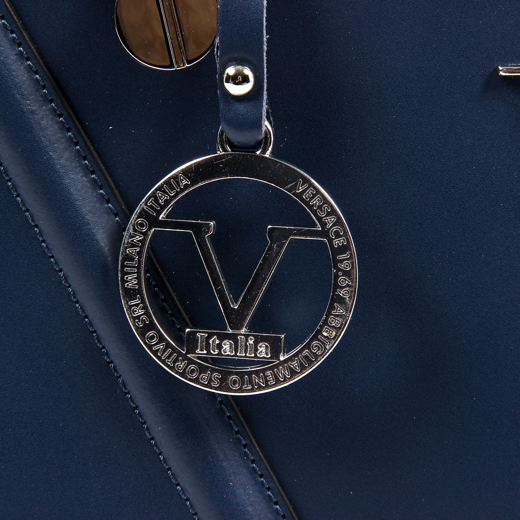 Bolso de mano para mujer V 1969 Italia V008-S RUGA BLU