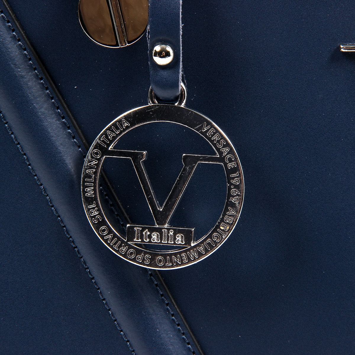 Bolso de mano para mujer V 1969 Italia V008-S RUGA BLU