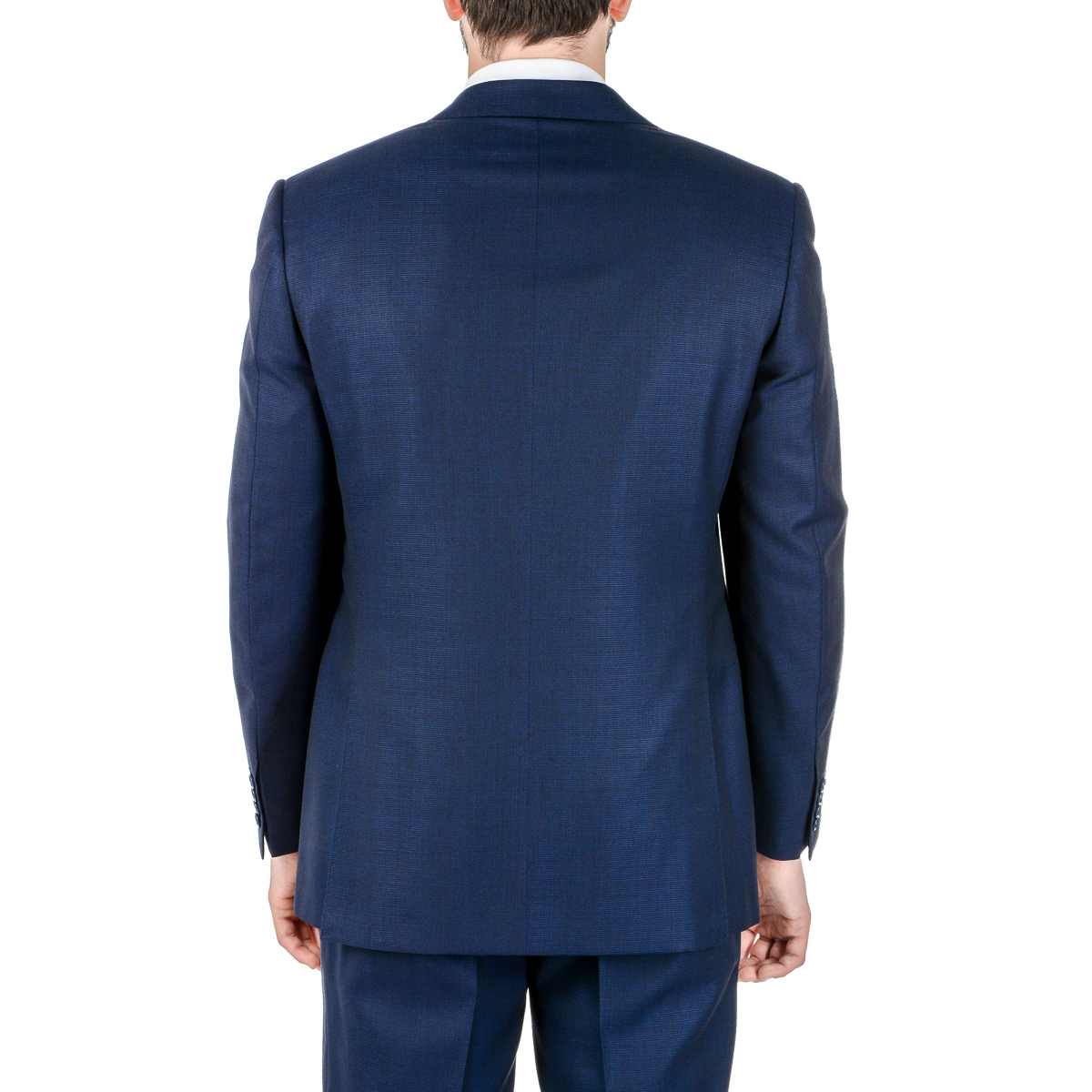Canali Mens Suit Long Sleeves Blue Water Resistant