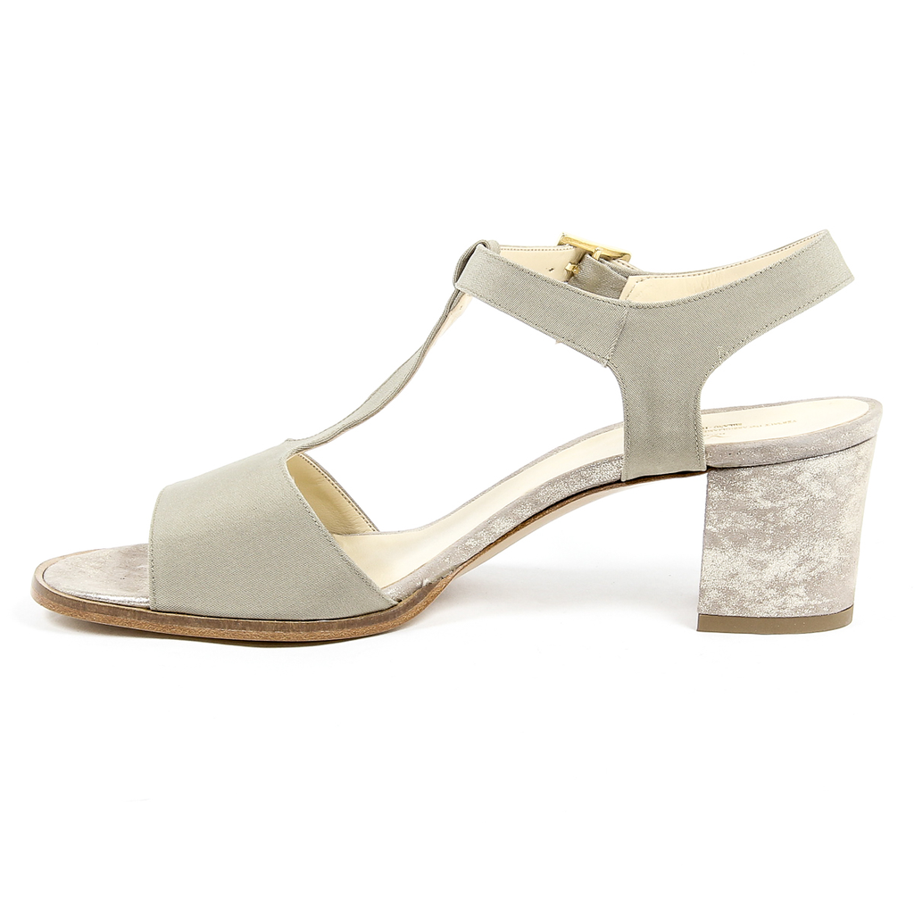 Sandalia V 1969 Italia para mujer color topo IDA