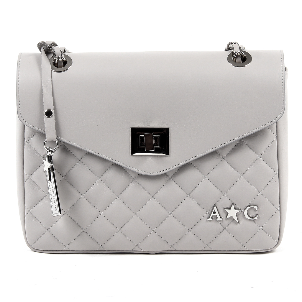 Andrew Charles Womens Handbag Grey AZALEA