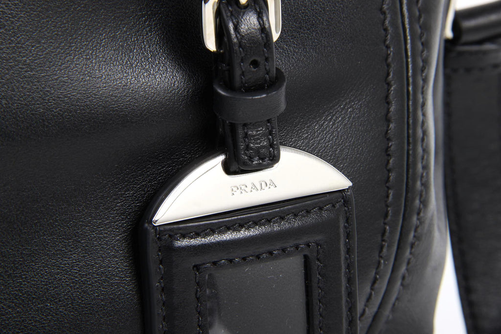 Bolso de compras Prada BN2866 Nero Soft Calf