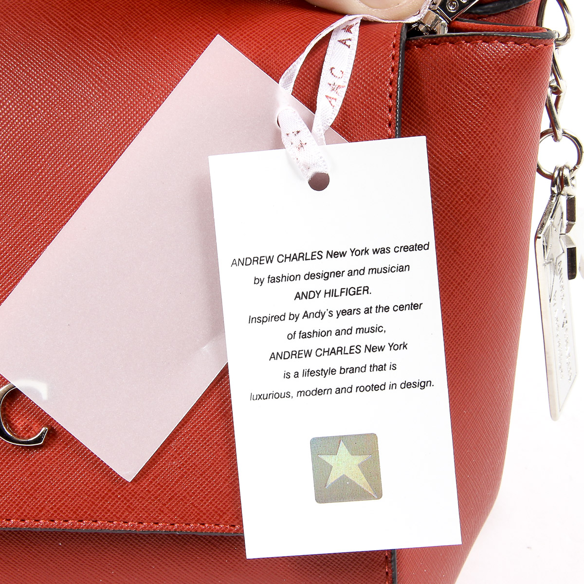Andrew Charles Womens Handbag Red VERA