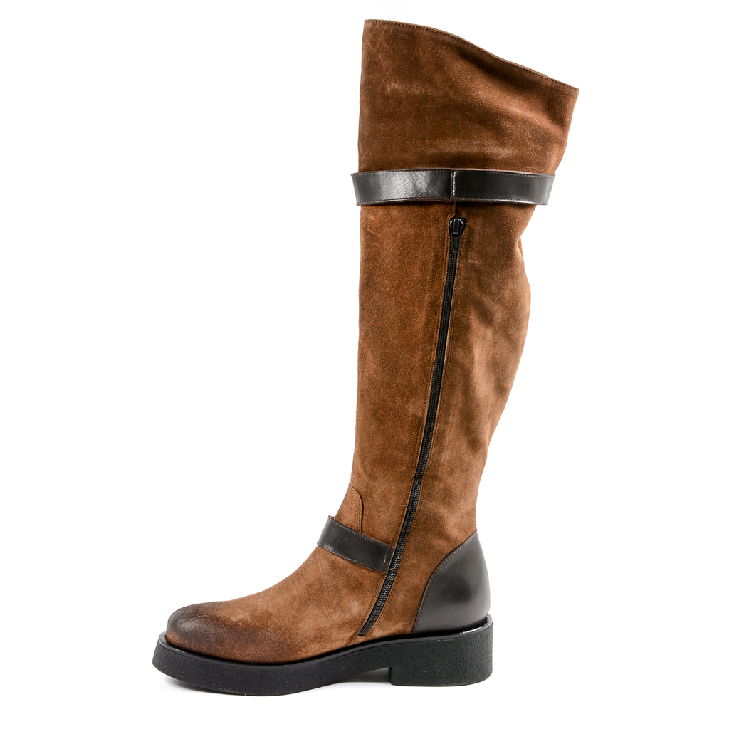 Andrew Charles Womens High Boot Brown ALANIS
