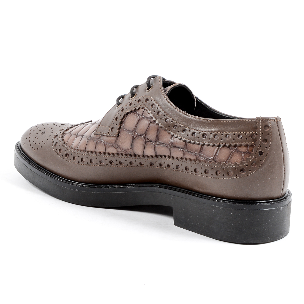 V 1969 Italia - Zapato brogue para mujer, color topo, TRENTO