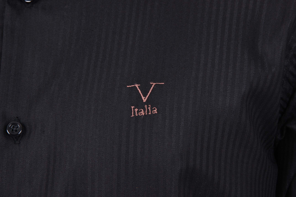 Camisa V 1969 Italia para hombre negra SANDRO