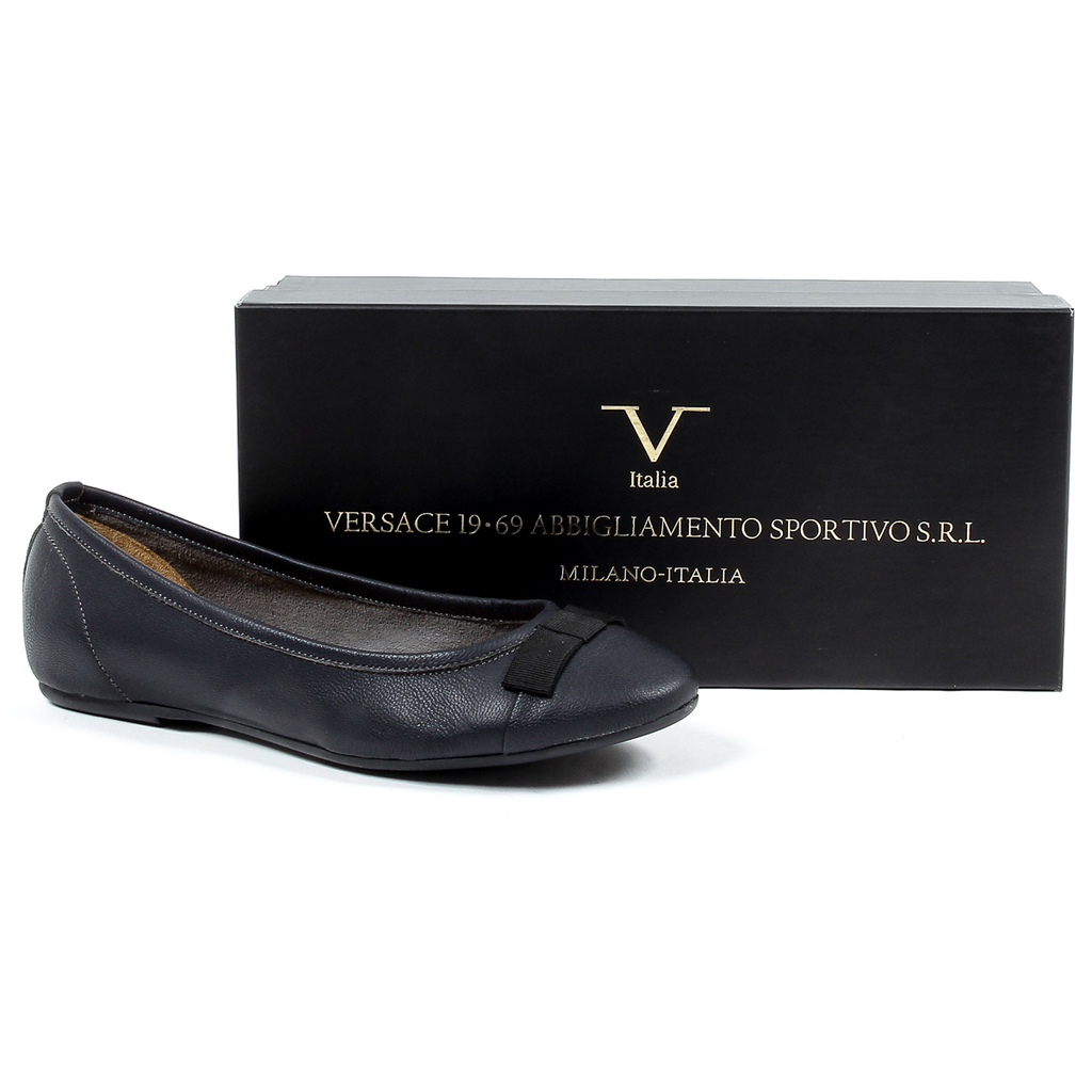 V 1969 Italia Womens Soft Ballerina Blue GEMMA